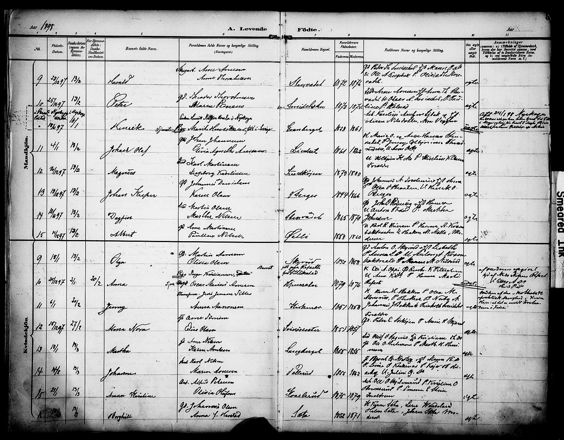 Grue prestekontor, AV/SAH-PREST-036/H/Ha/Haa/L0013: Parish register (official) no. 13, 1898-1910, p. 5