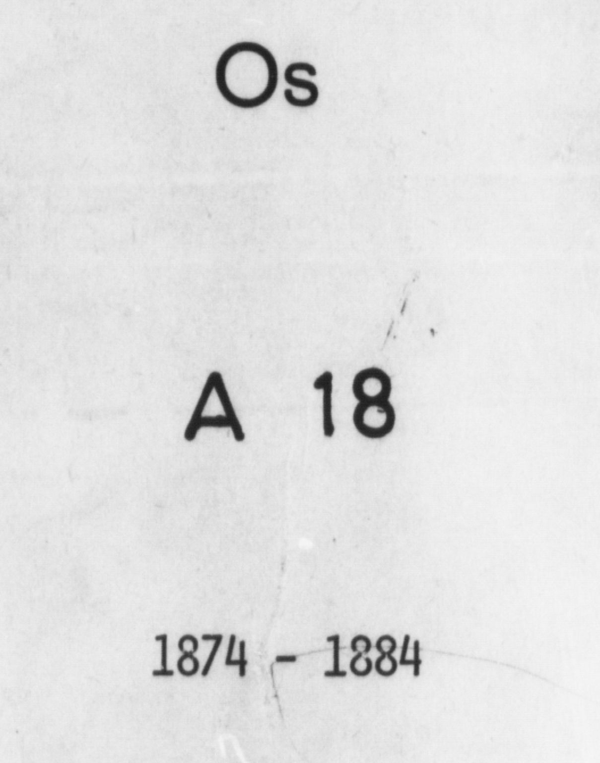 Os sokneprestembete, SAB/A-99929: Parish register (official) no. A 18, 1874-1884