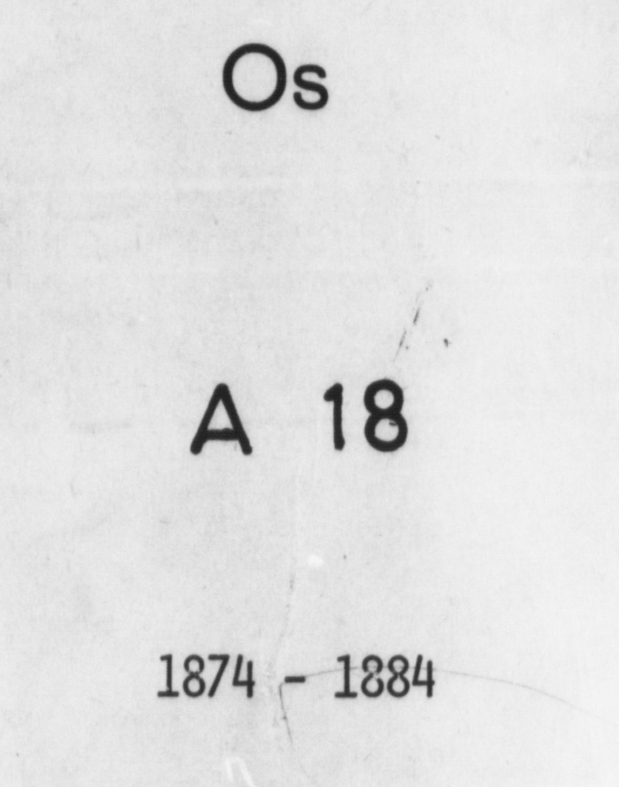 Os sokneprestembete, AV/SAB-A-99929: Parish register (official) no. A 18, 1874-1884