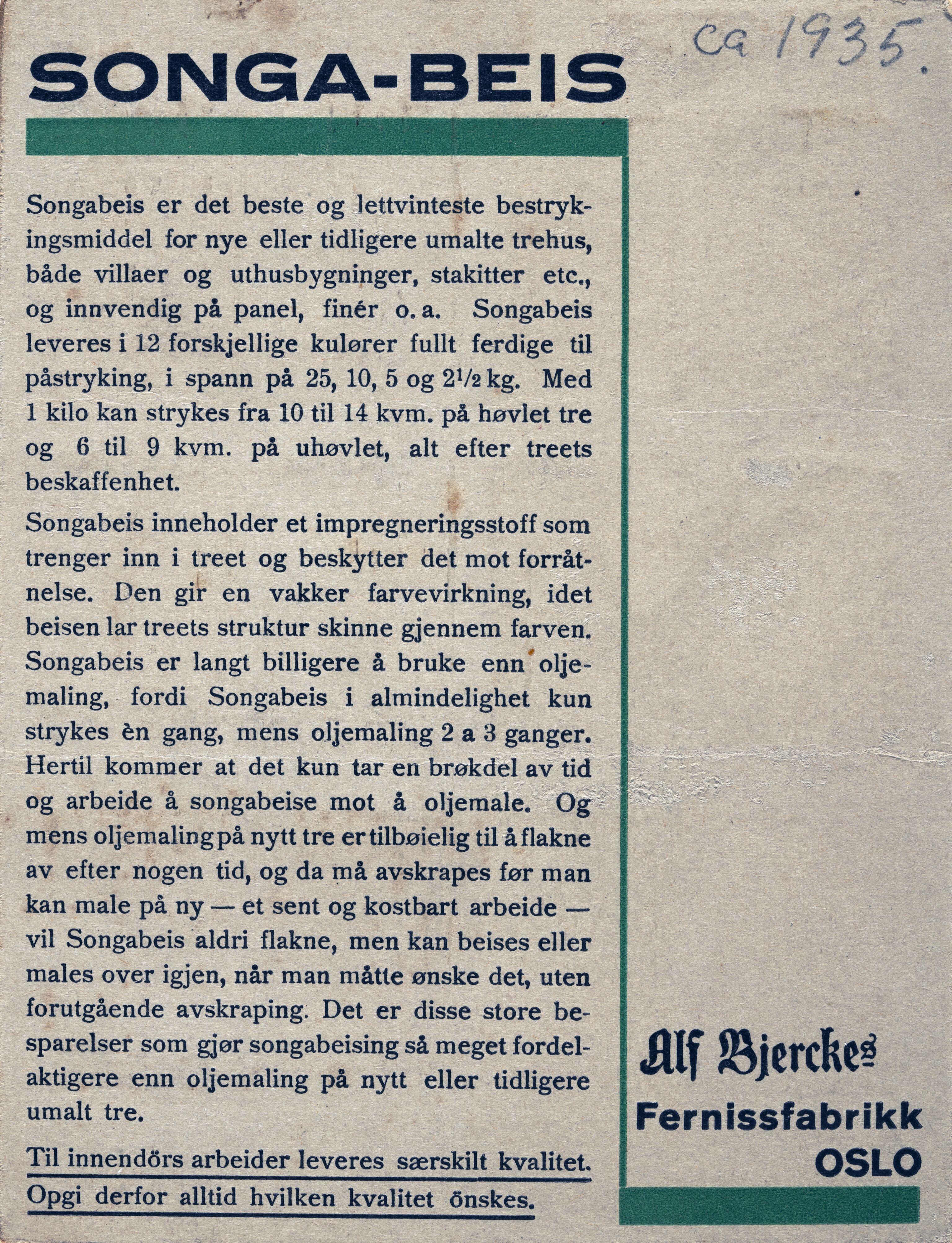Alf Bjercke, NTM/A-1082/X/Xb/L0006: Fargekart 1934-1938, 1934-1938, p. 16