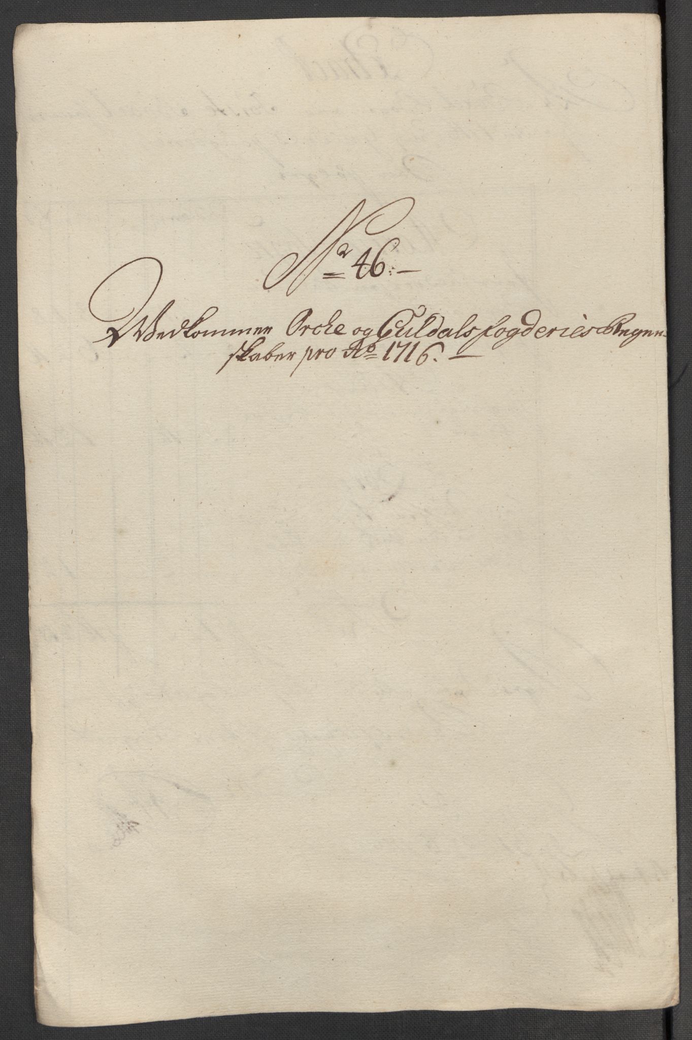 Rentekammeret inntil 1814, Reviderte regnskaper, Fogderegnskap, AV/RA-EA-4092/R60/L3968: Fogderegnskap Orkdal og Gauldal, 1716, p. 83