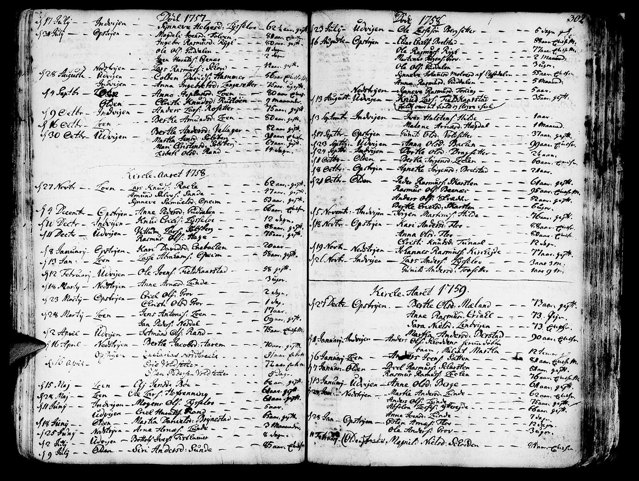 Innvik sokneprestembete, SAB/A-80501: Parish register (official) no. A 1, 1750-1816, p. 301