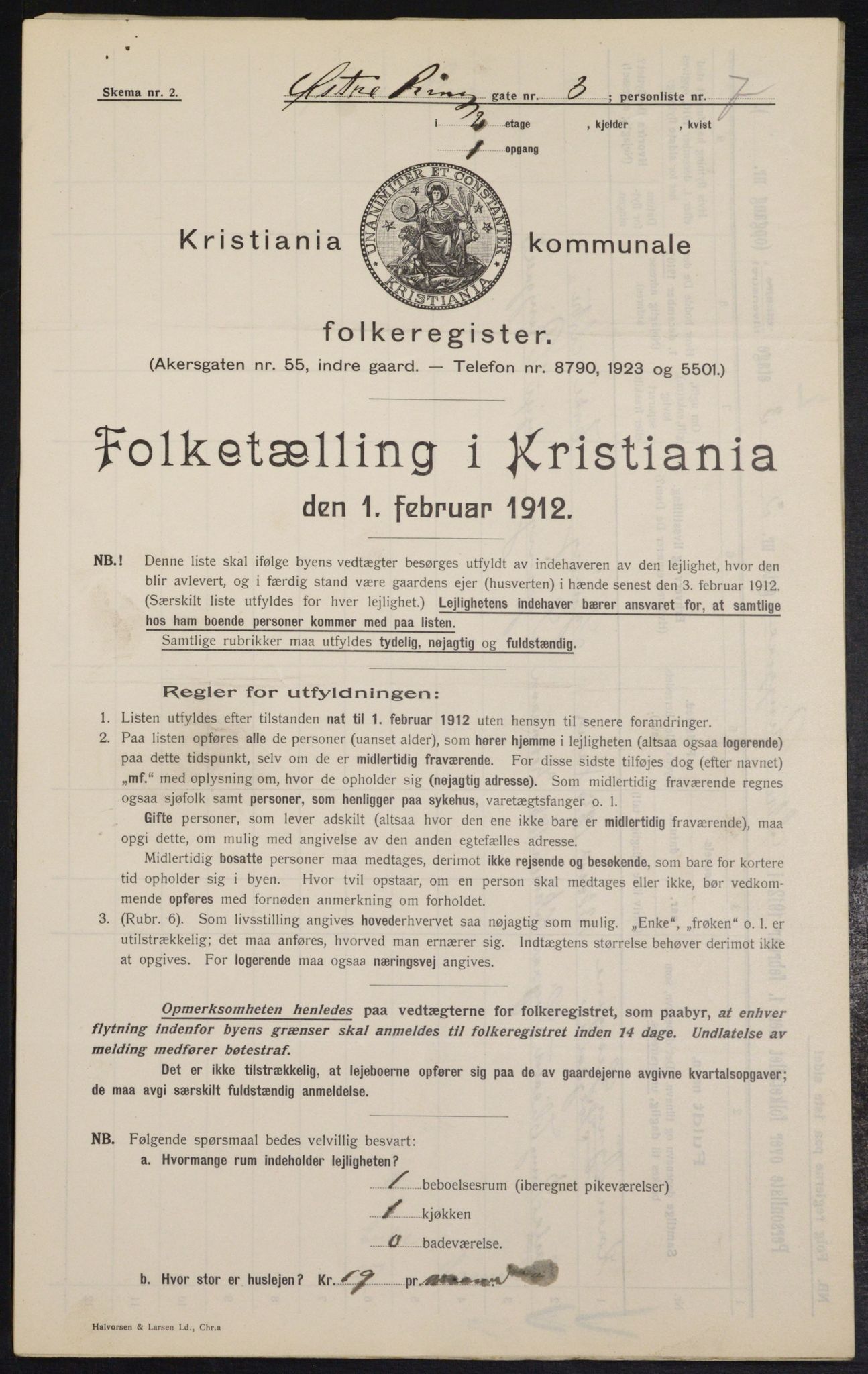 OBA, Municipal Census 1912 for Kristiania, 1912, p. 129428