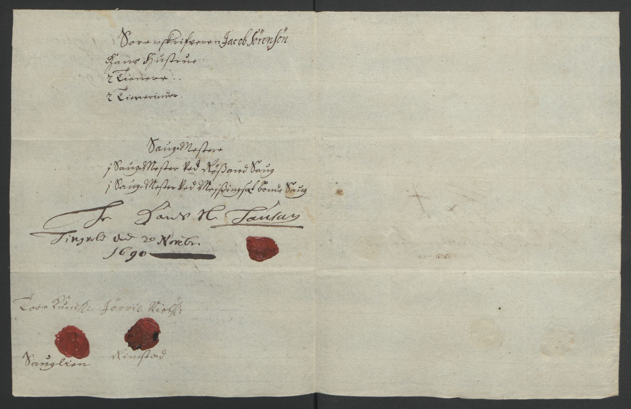 Rentekammeret inntil 1814, Reviderte regnskaper, Fogderegnskap, AV/RA-EA-4092/R56/L3734: Fogderegnskap Nordmøre, 1690-1691, p. 126