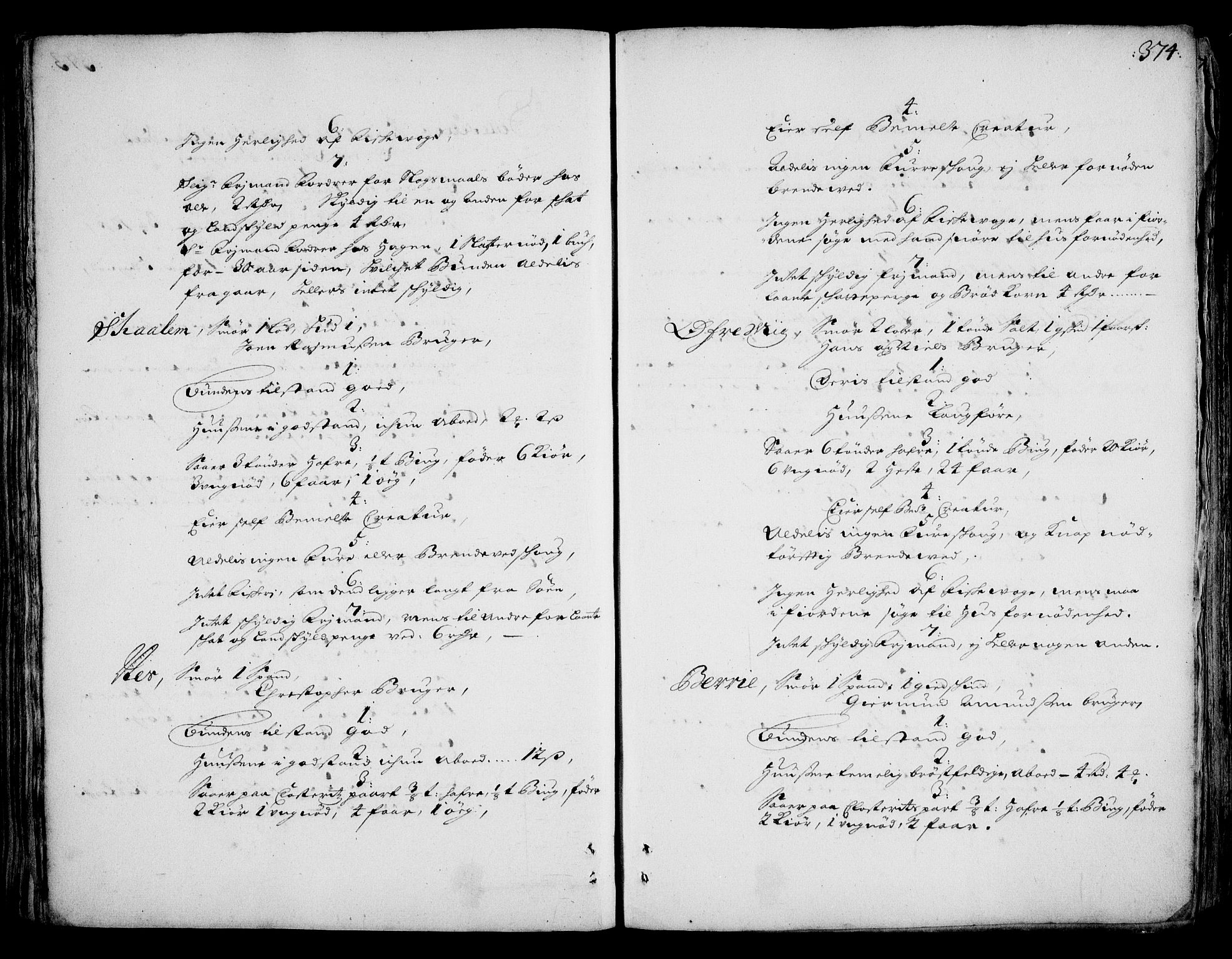 Rentekammeret inntil 1814, Realistisk ordnet avdeling, AV/RA-EA-4070/On/L0002: [Jj 3]: Besiktigelsesforretninger over Halsnøy klosters gods, 1659-1703, p. 373b-374a