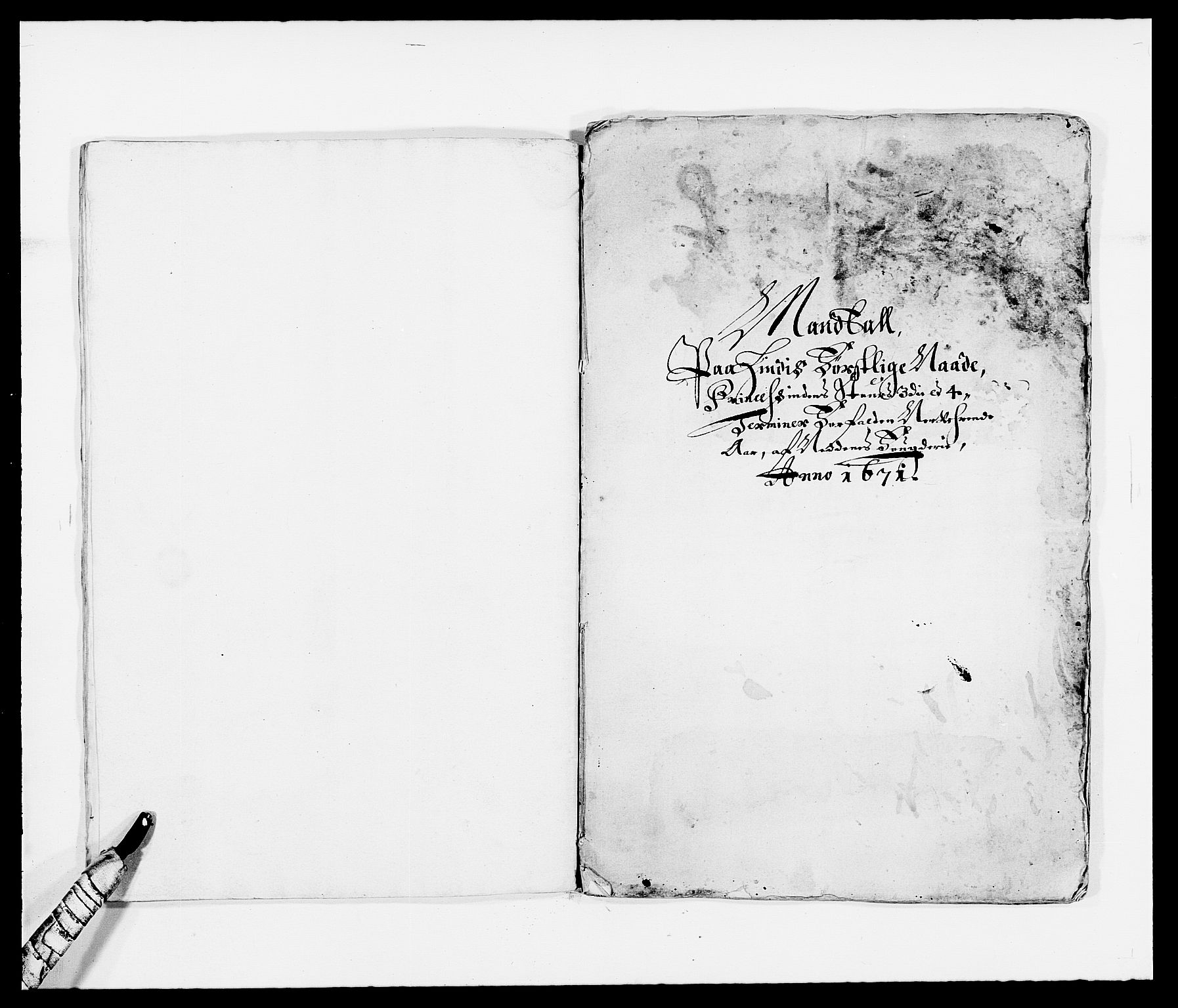 Rentekammeret inntil 1814, Reviderte regnskaper, Fogderegnskap, AV/RA-EA-4092/R39/L2299: Fogderegnskap Nedenes, 1670-1671, p. 259