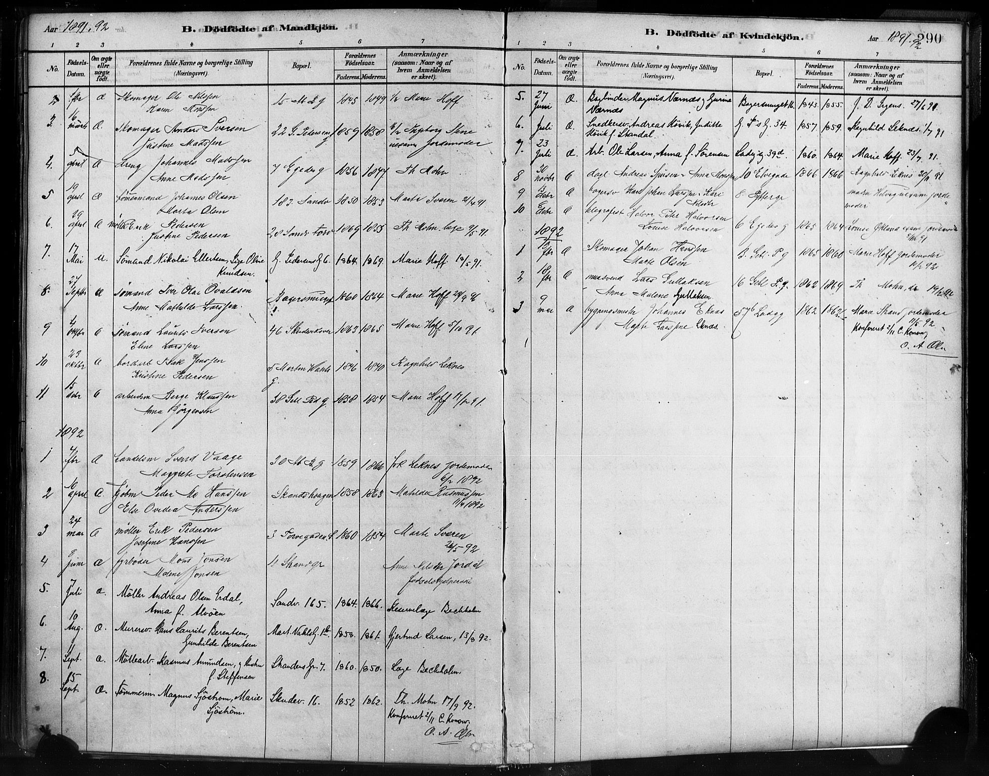 Sandviken Sokneprestembete, SAB/A-77601/H/Ha/L0004: Parish register (official) no. B 1, 1878-1891, p. 290