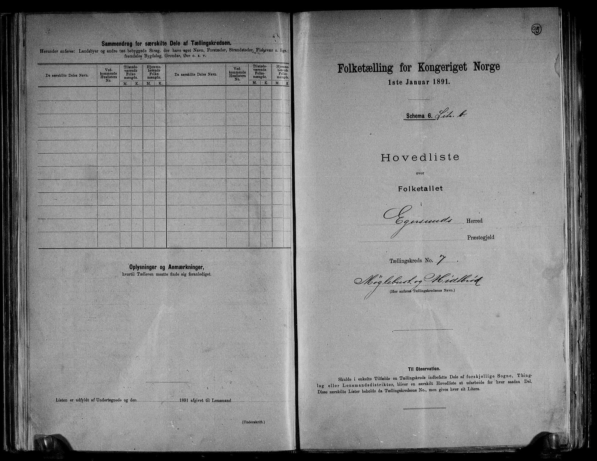 RA, 1891 census for 1116 Eigersund herred, 1891, p. 18