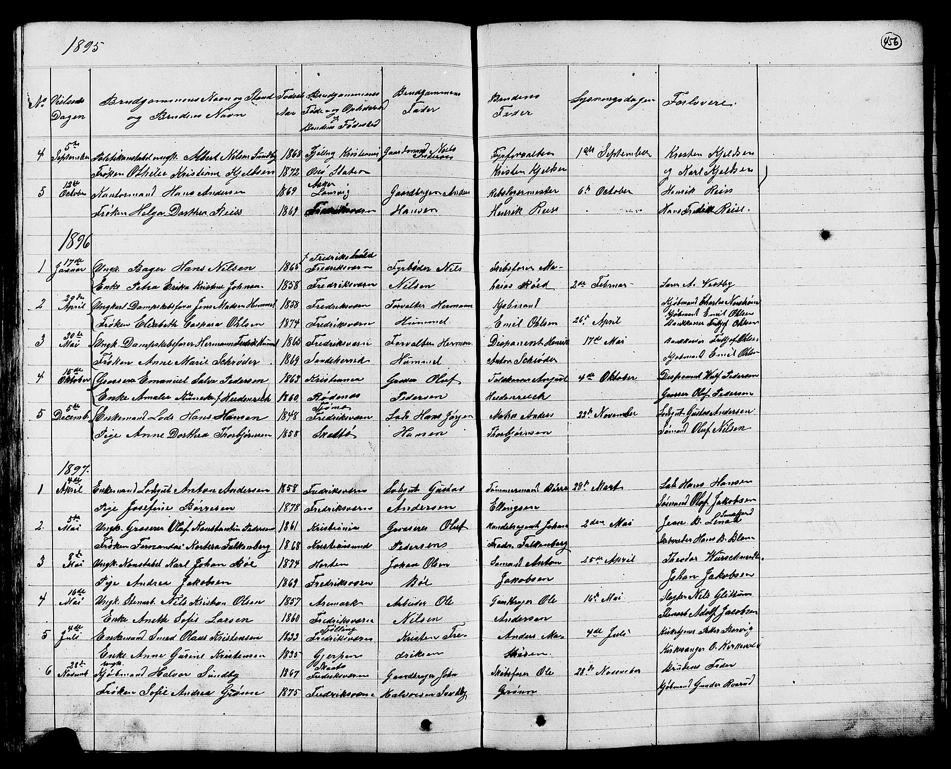 Stavern kirkebøker, AV/SAKO-A-318/G/Ga/L0002: Parish register (copy) no. 2, 1839-1909, p. 456