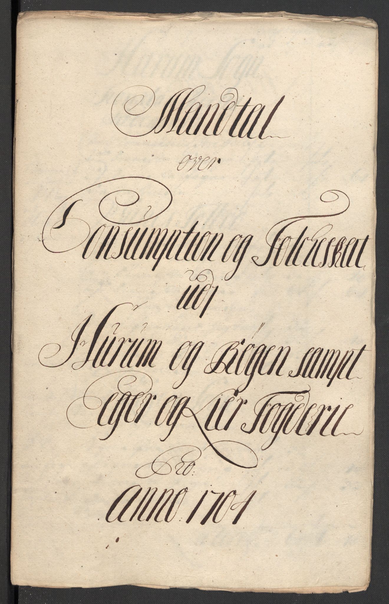 Rentekammeret inntil 1814, Reviderte regnskaper, Fogderegnskap, RA/EA-4092/R30/L1700: Fogderegnskap Hurum, Røyken, Eiker og Lier, 1704-1705, p. 156