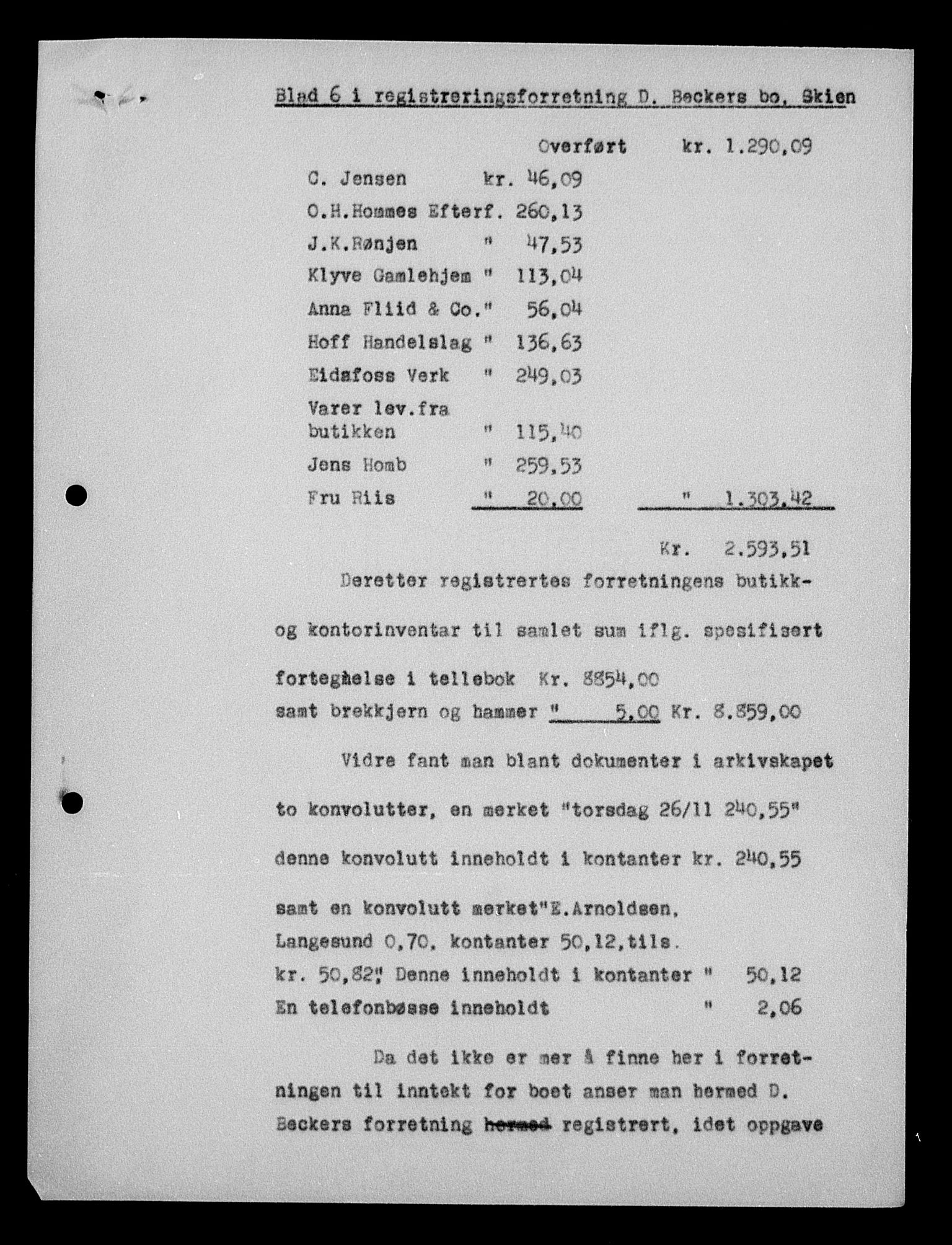 Justisdepartementet, Tilbakeføringskontoret for inndratte formuer, AV/RA-S-1564/H/Hc/Hcd/L0990: --, 1945-1947, p. 55