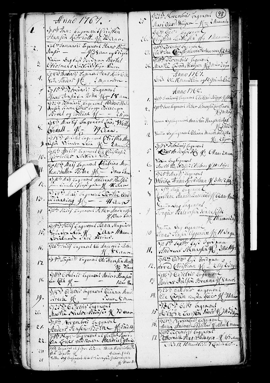 Hvaler prestekontor Kirkebøker, AV/SAO-A-2001/F/Fa/L0003: Parish register (official) no. I 3, 1758-1796, p. 98