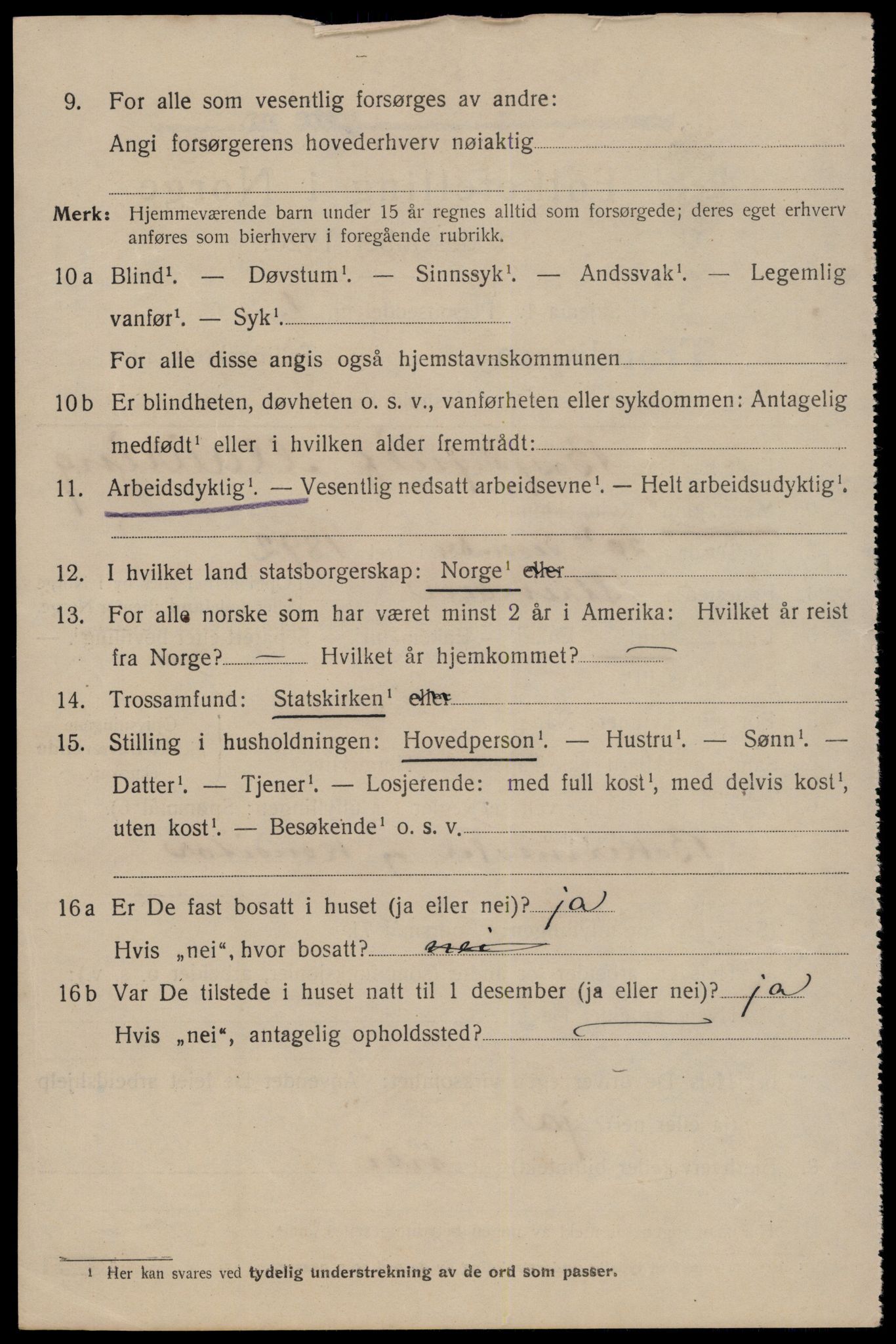 SAT, 1920 census for Trondheim, 1920, p. 133963