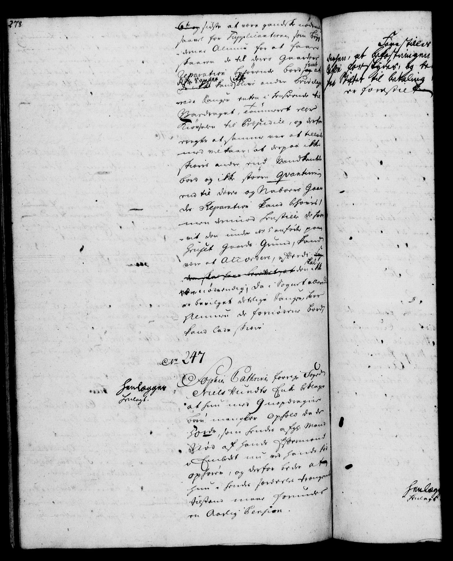 Rentekammeret, Kammerkanselliet, RA/EA-3111/G/Gh/Gha/L0032: Norsk ekstraktmemorialprotokoll (merket RK 53.77), 1753-1755, p. 278