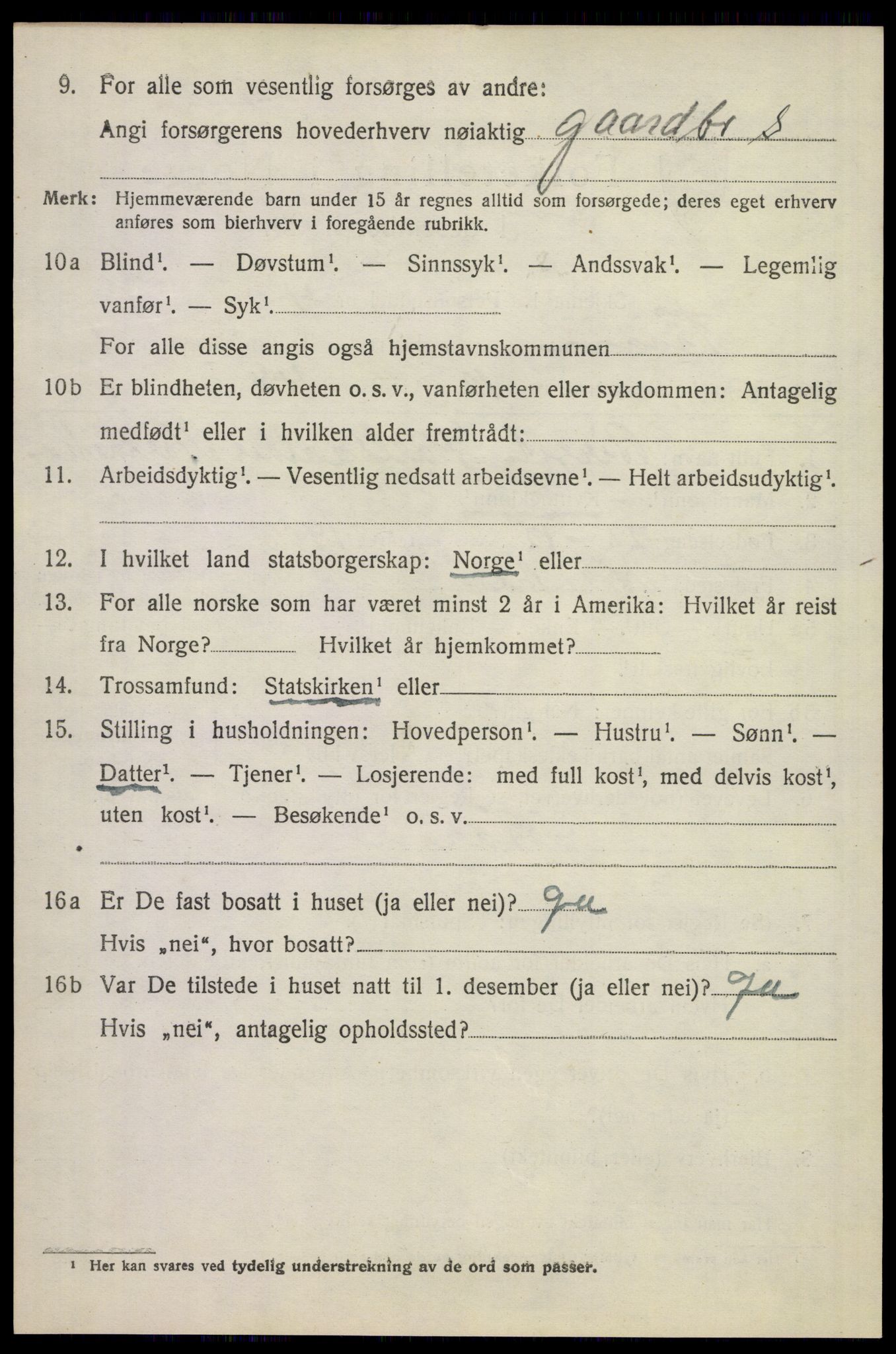 SAKO, 1920 census for Tinn, 1920, p. 2803