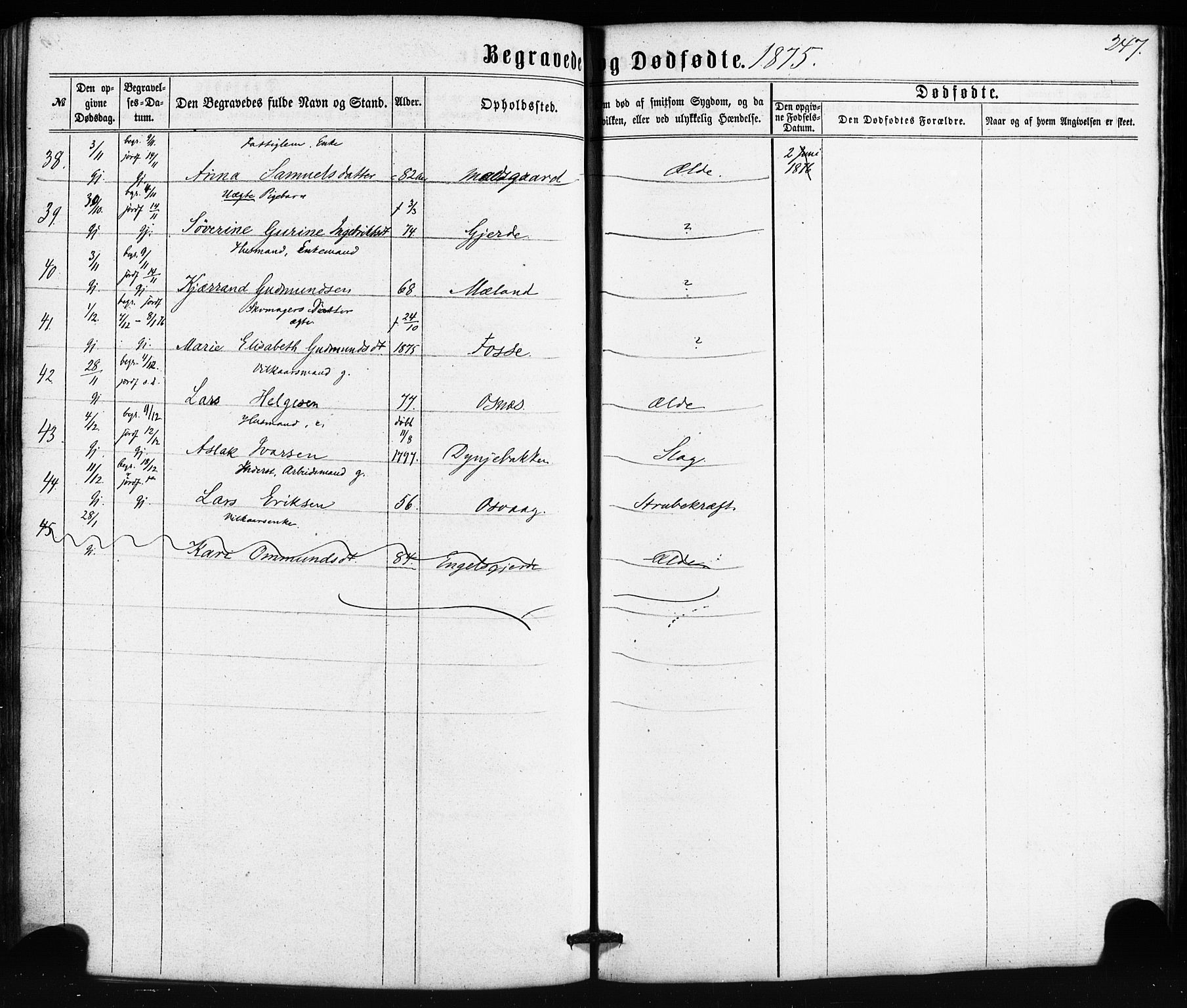 Etne sokneprestembete, SAB/A-75001/H/Haa: Parish register (official) no. A 9, 1862-1878, p. 247