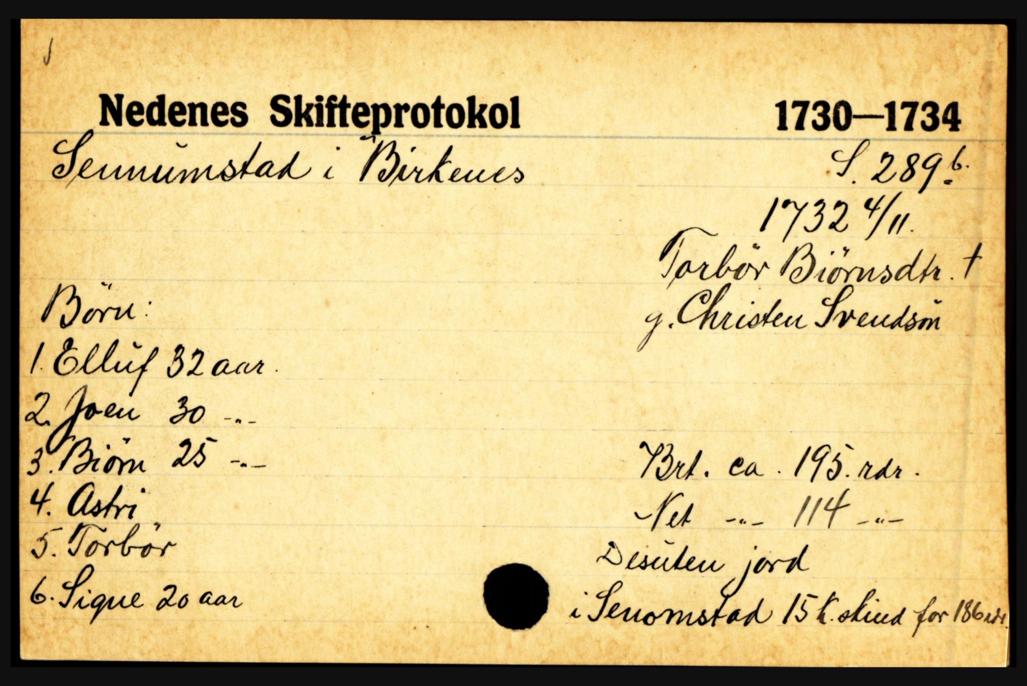 Nedenes sorenskriveri før 1824, AV/SAK-1221-0007/H, p. 26191