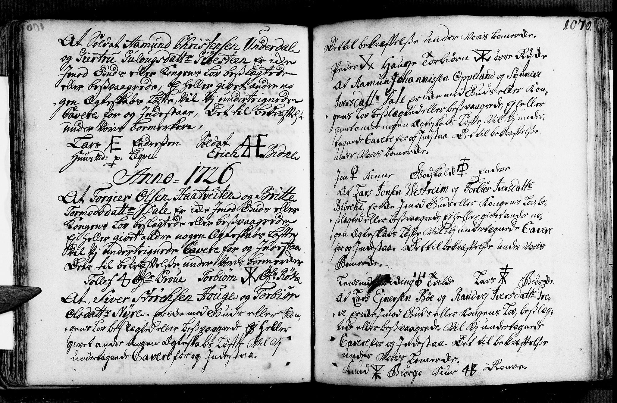 Voss sokneprestembete, AV/SAB-A-79001/H/Haa: Parish register (official) no. A 2, 1709-1730, p. 107