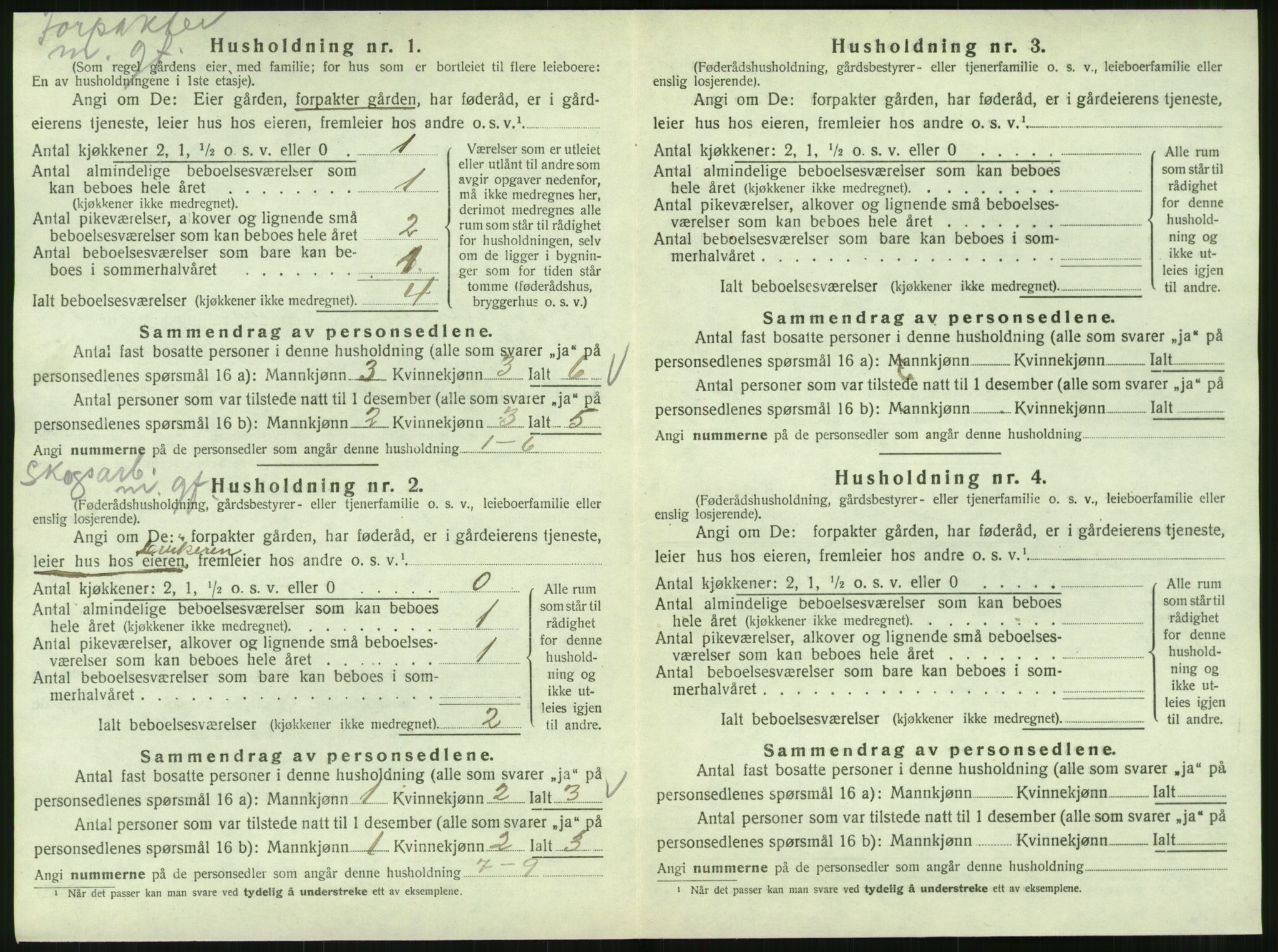 SAT, 1920 census for Hattfjelldal, 1920, p. 375