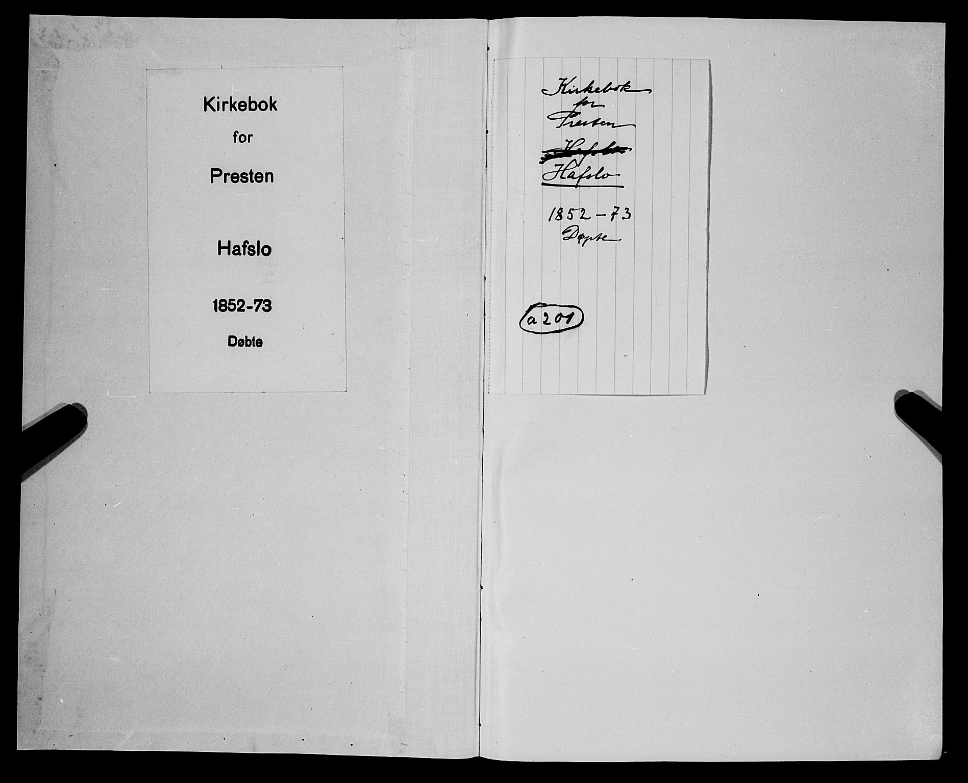 Hafslo sokneprestembete, AV/SAB-A-80301/H/Haa/Haaa/L0009: Parish register (official) no. A 9, 1852-1873