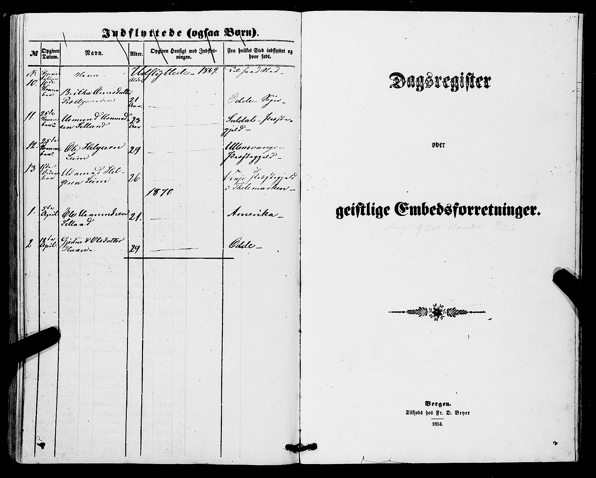 Røldal sokneprestembete, AV/SAB-A-100247: Parish register (official) no. A 3, 1856-1870, p. 97