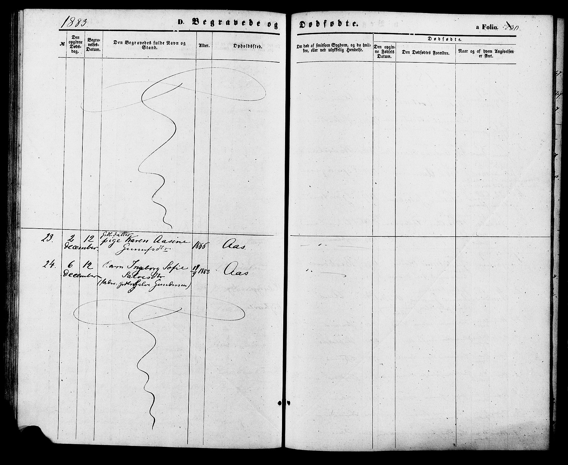 Birkenes sokneprestkontor, AV/SAK-1111-0004/F/Fa/L0004: Parish register (official) no. A 4, 1867-1886, p. 230