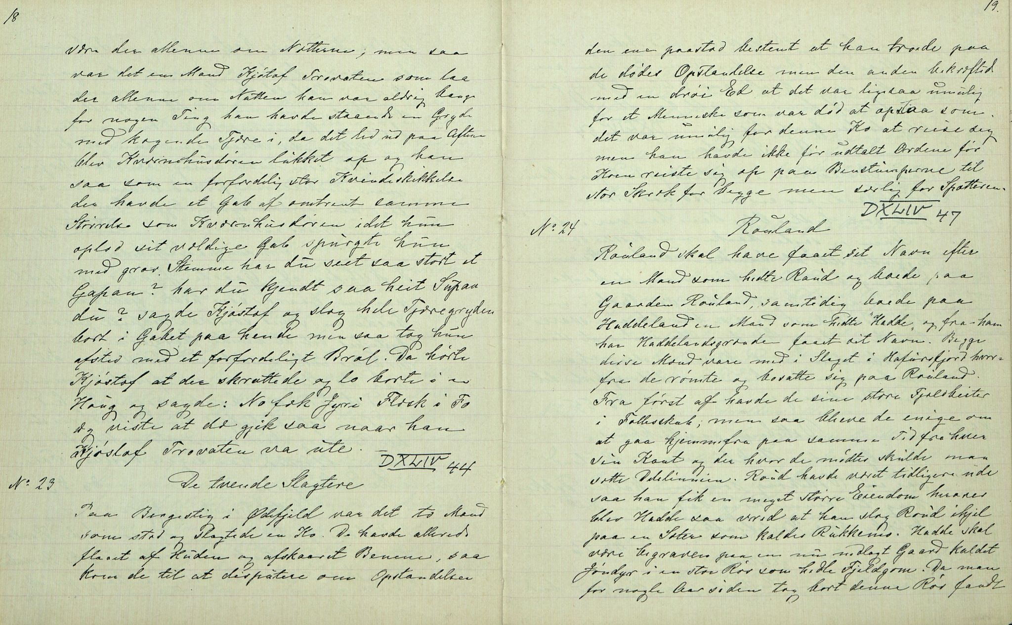 Rikard Berge, TEMU/TGM-A-1003/F/L0007/0009: 251-299 / 259 Bø i Telemarken III. Samlet af Halvor Nilsen Tvedten, 1894-1895, p. 18-19