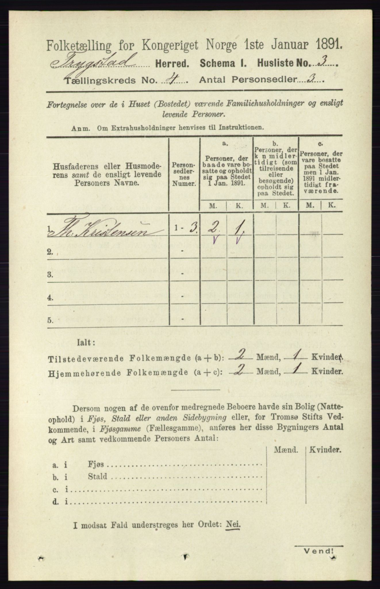 RA, 1891 Census for 0122 Trøgstad, 1891, p. 1517