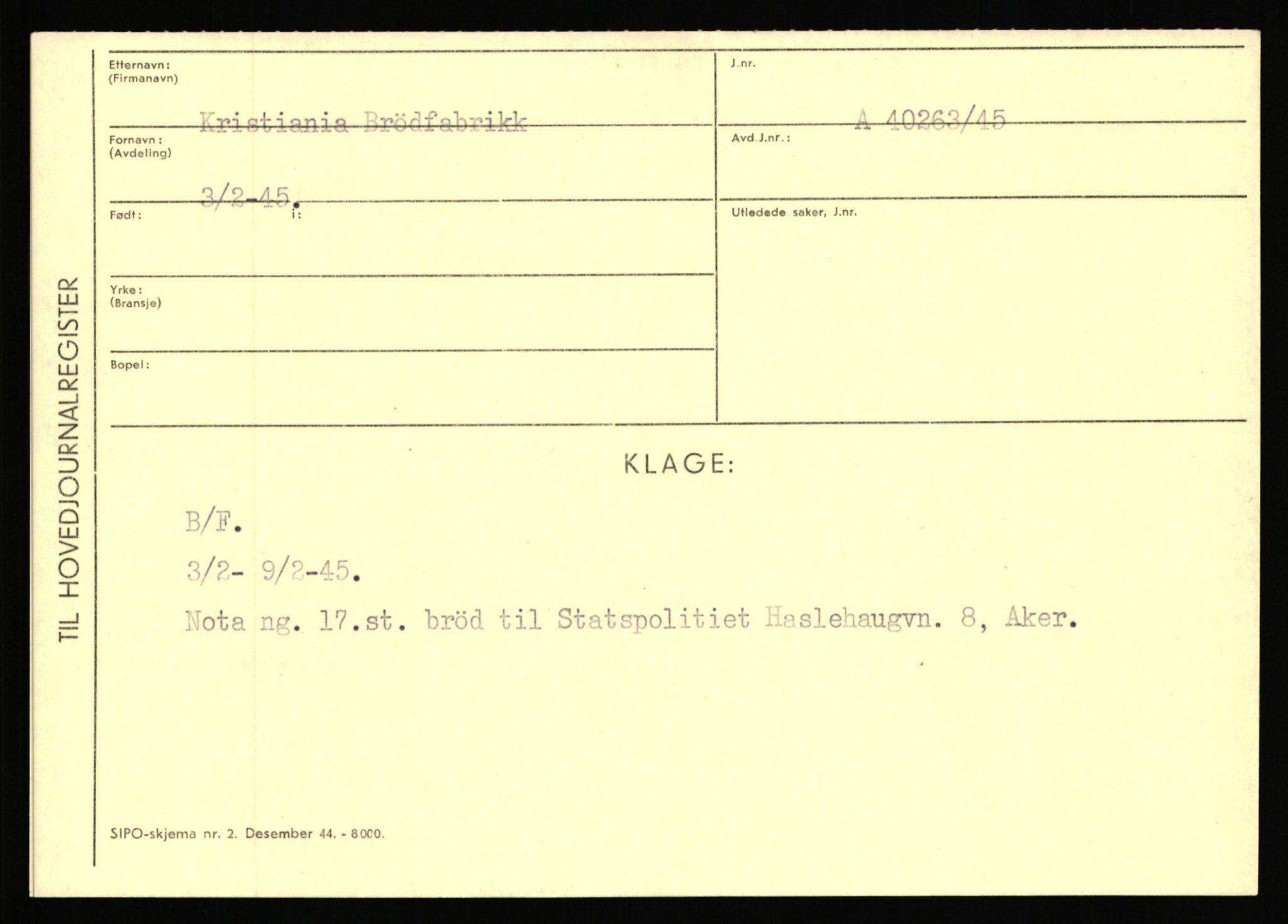 Statspolitiet - Hovedkontoret / Osloavdelingen, AV/RA-S-1329/C/Ca/L0009: Knutsen - Limstrand, 1943-1945, p. 1104