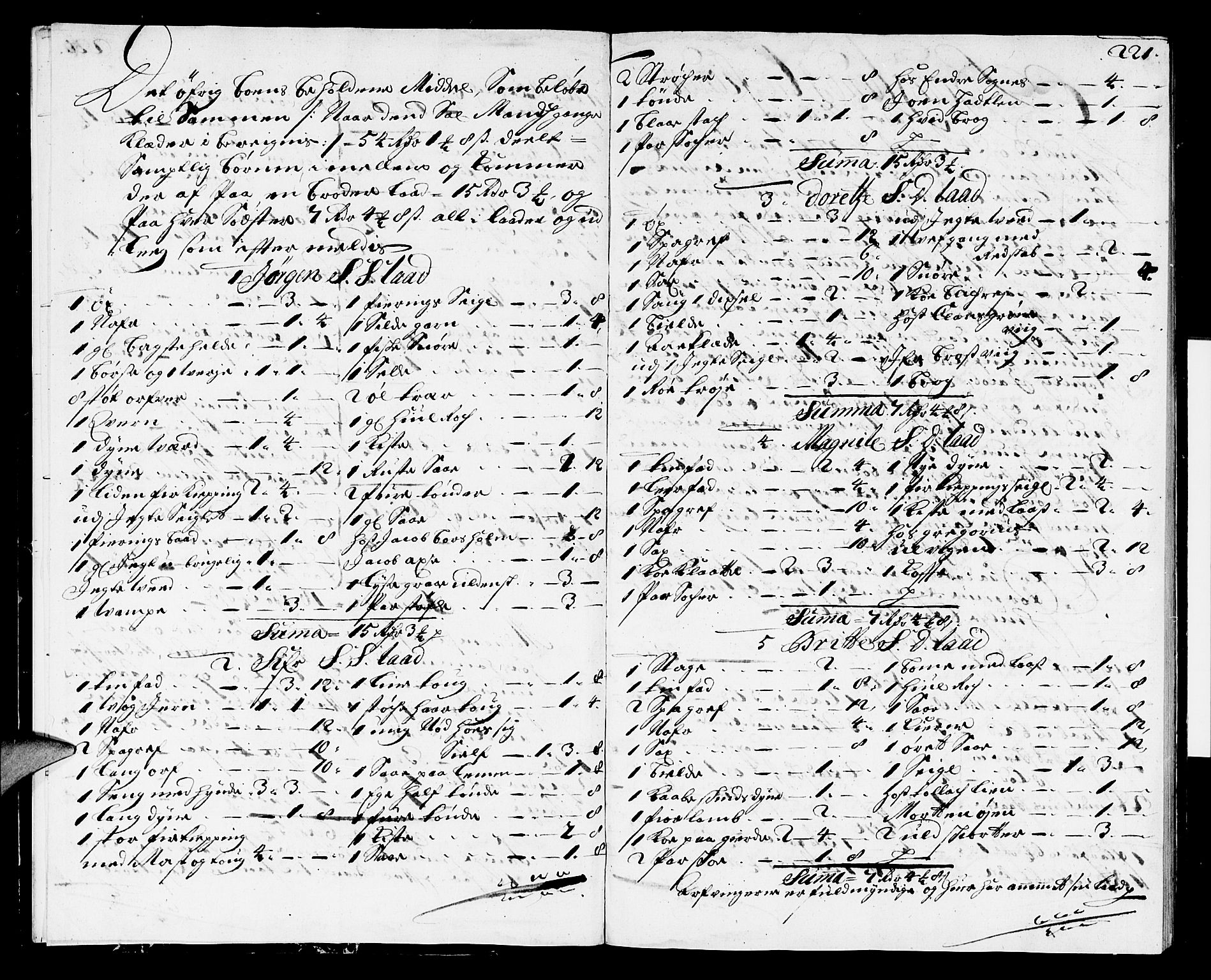 Ytre Sogn tingrett, AV/SAB-A-2601/1/H/Ha/L0001b: Skifteprotokoll, 1700-1701, p. 220b-221a