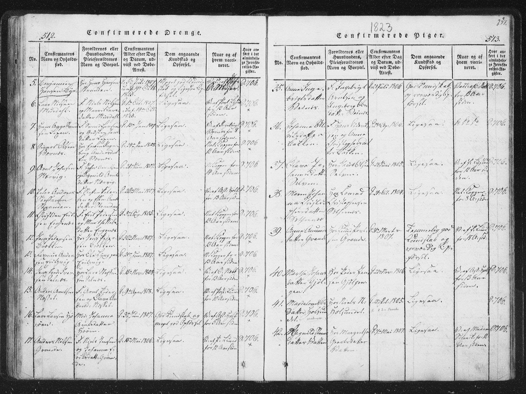 Ministerialprotokoller, klokkerbøker og fødselsregistre - Sør-Trøndelag, SAT/A-1456/659/L0734: Parish register (official) no. 659A04, 1818-1825, p. 512-513
