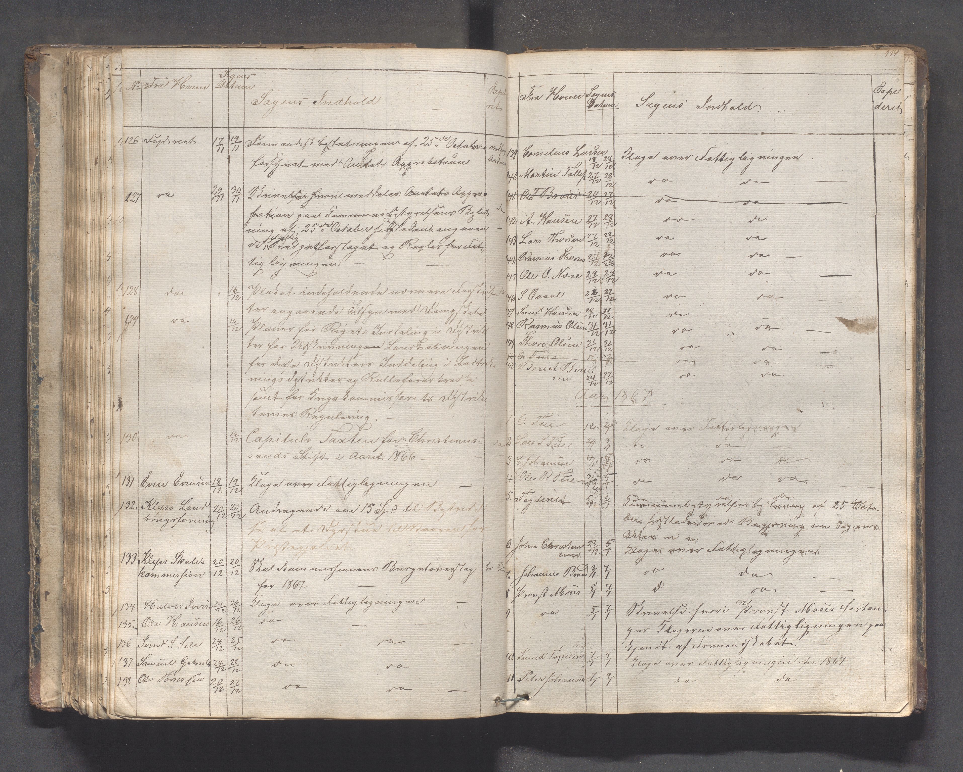 Klepp kommune - Formannskapet, IKAR/K-100277/C/L0001: Brevjournal, 1837-1889, p. 119