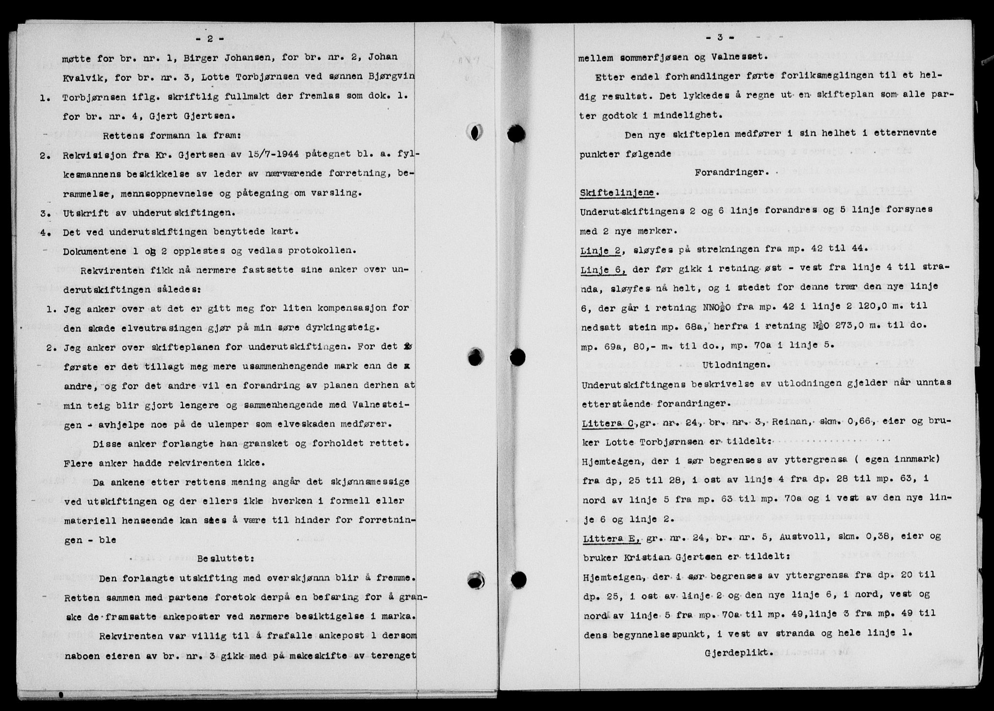 Lofoten sorenskriveri, SAT/A-0017/1/2/2C/L0013a: Mortgage book no. 13a, 1944-1946, Diary no: : 1004/1945