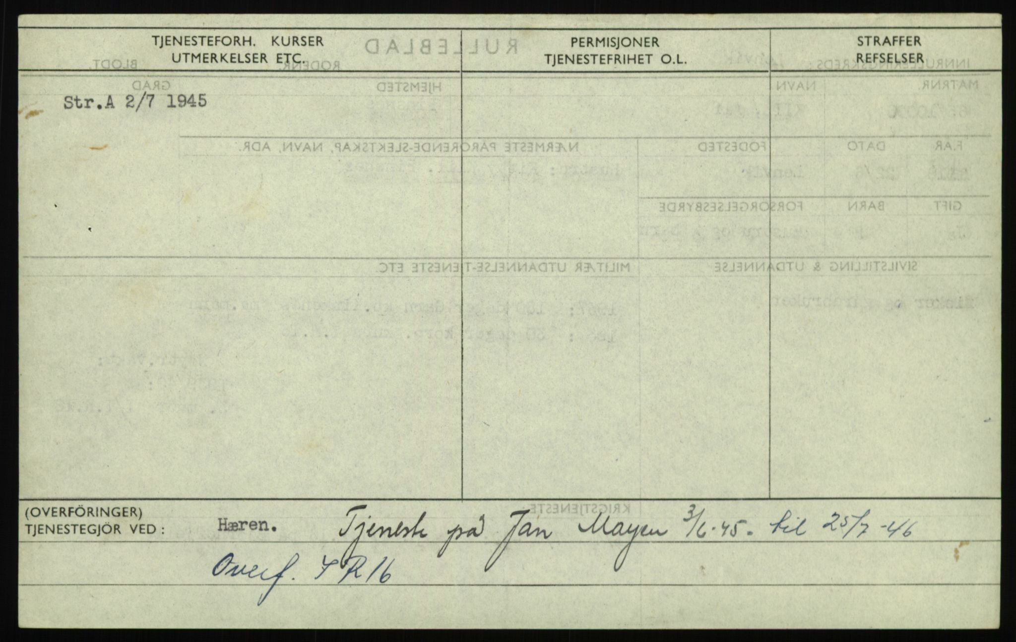 Forsvaret, Troms infanteriregiment nr. 16, AV/RA-RAFA-3146/P/Pa/L0021: Rulleblad for regimentets menige mannskaper, årsklasse 1937, 1937, p. 618