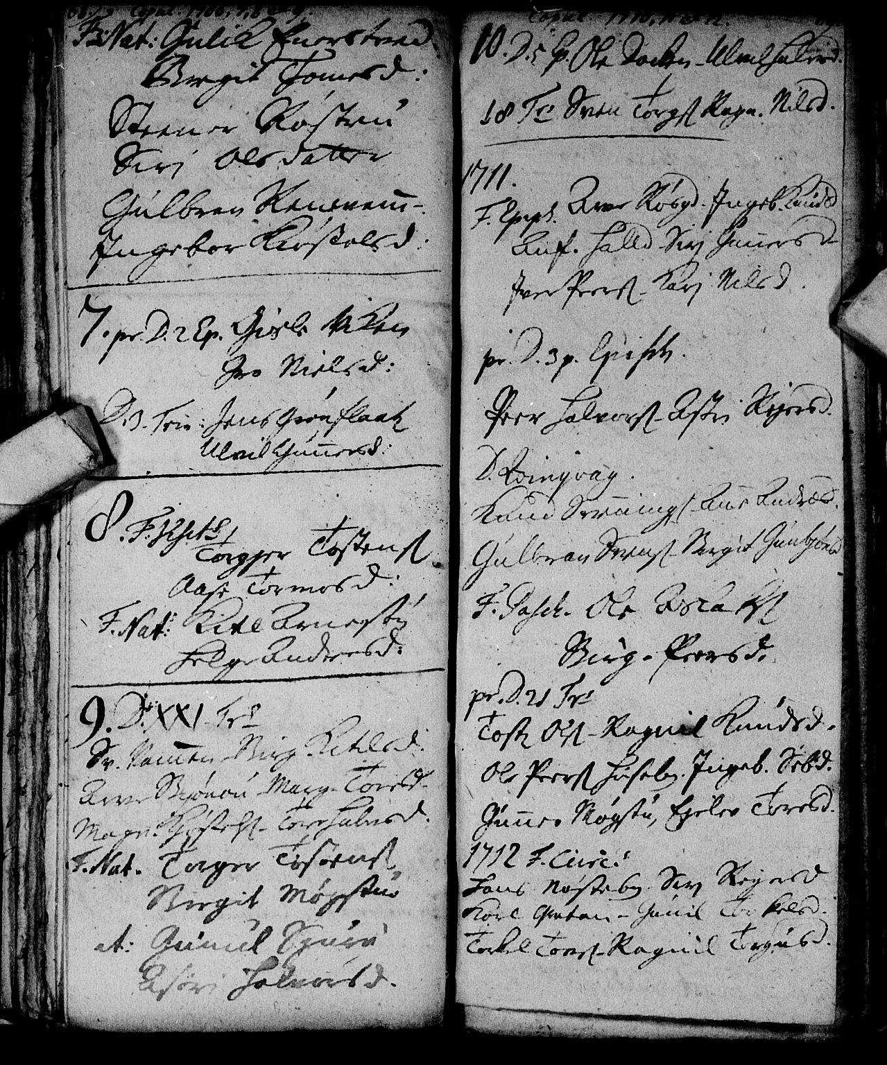 Nore kirkebøker, AV/SAKO-A-238/F/Fc/L0001: Parish register (official) no. III 1, 1696-1714, p. 68-69