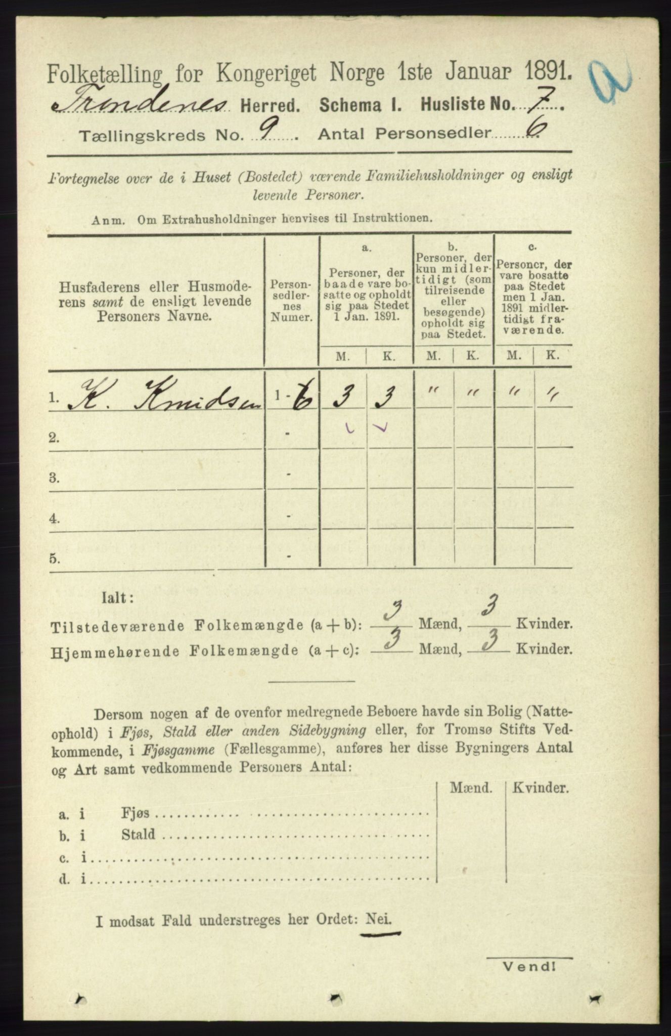 RA, 1891 census for 1914 Trondenes, 1891, p. 6269