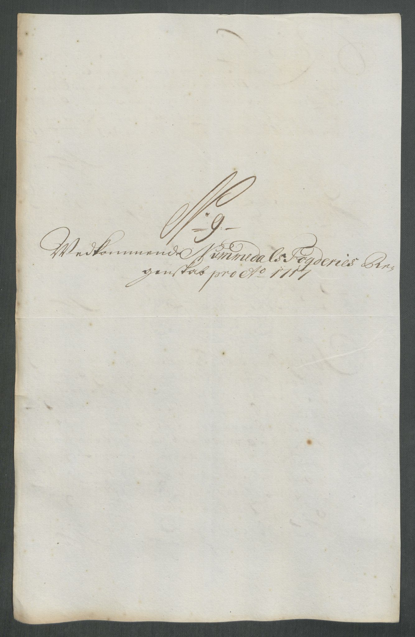 Rentekammeret inntil 1814, Reviderte regnskaper, Fogderegnskap, AV/RA-EA-4092/R64/L4438: Fogderegnskap Namdal, 1717, p. 118