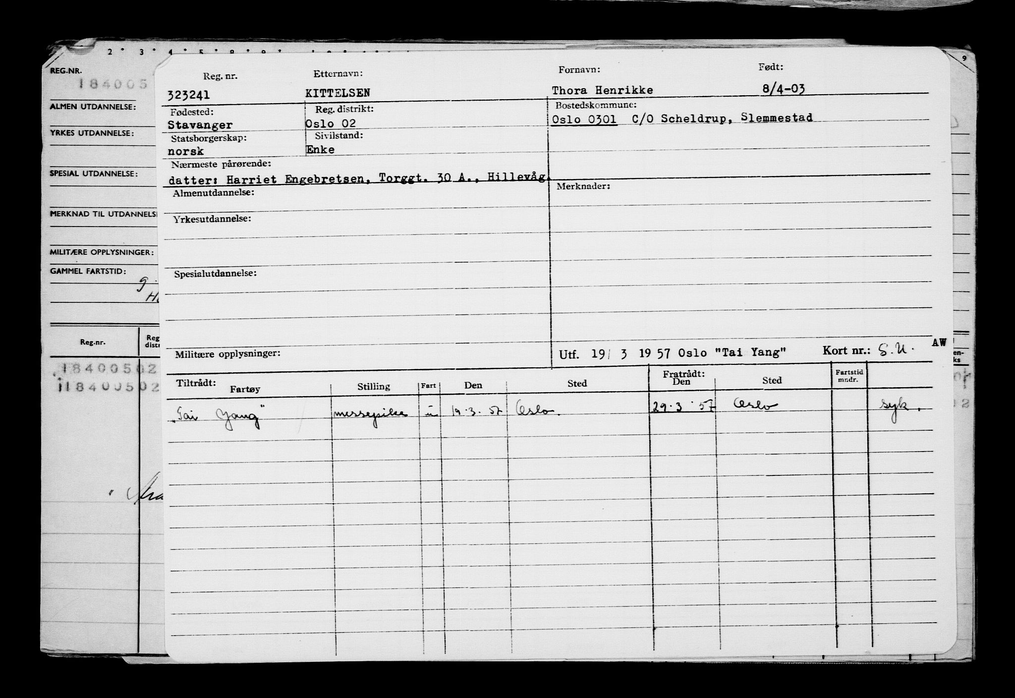 Direktoratet for sjømenn, AV/RA-S-3545/G/Gb/L0048: Hovedkort, 1903, p. 614