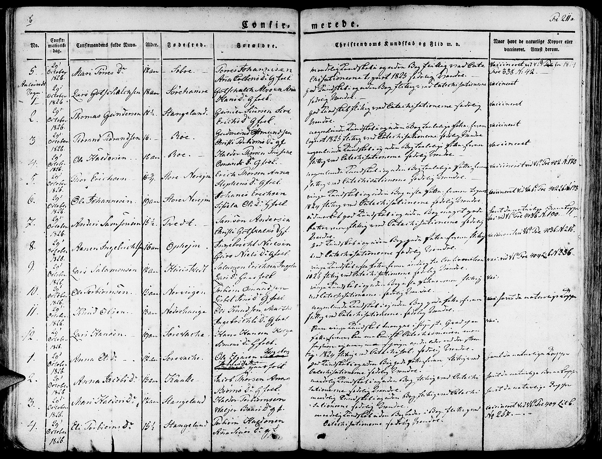 Fjelberg sokneprestembete, AV/SAB-A-75201/H/Haa: Parish register (official) no. A 5, 1822-1834, p. 211