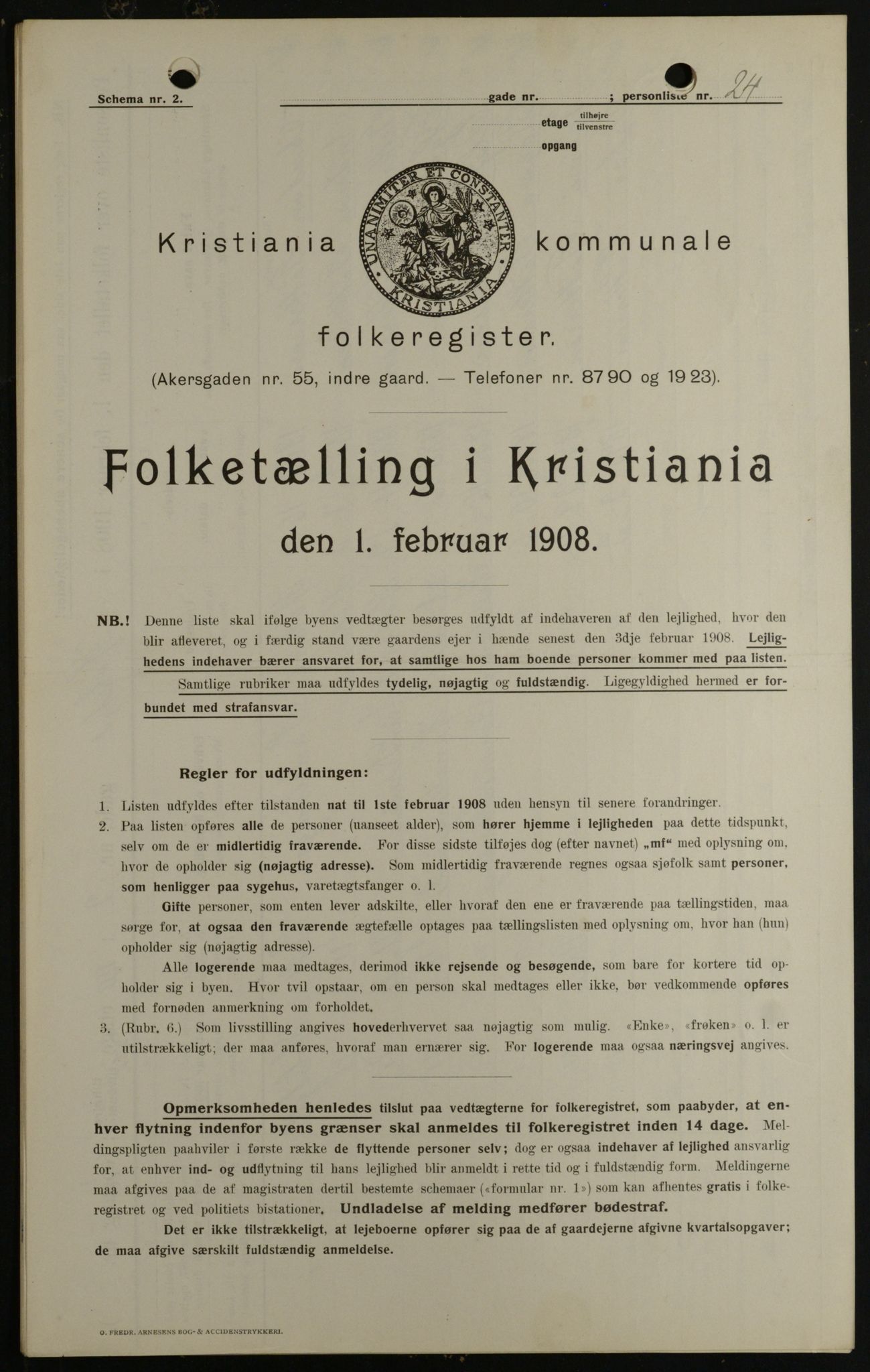 OBA, Municipal Census 1908 for Kristiania, 1908, p. 36802