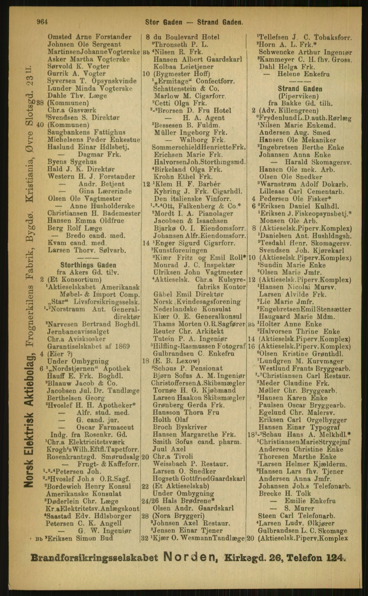 Kristiania/Oslo adressebok, PUBL/-, 1899, p. 964