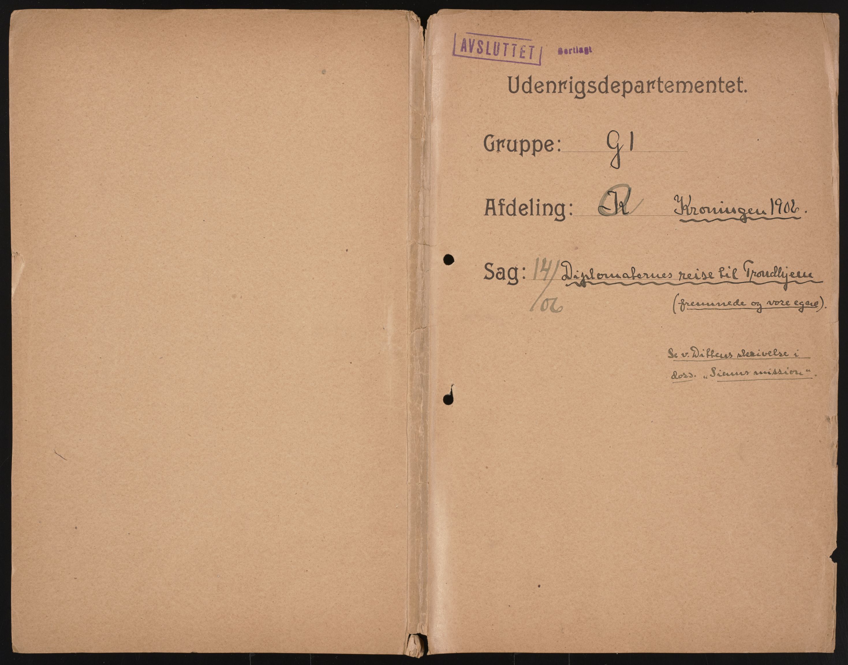 Utenriksdepartementet, RA/S-2259, 1844-1931, p. 895