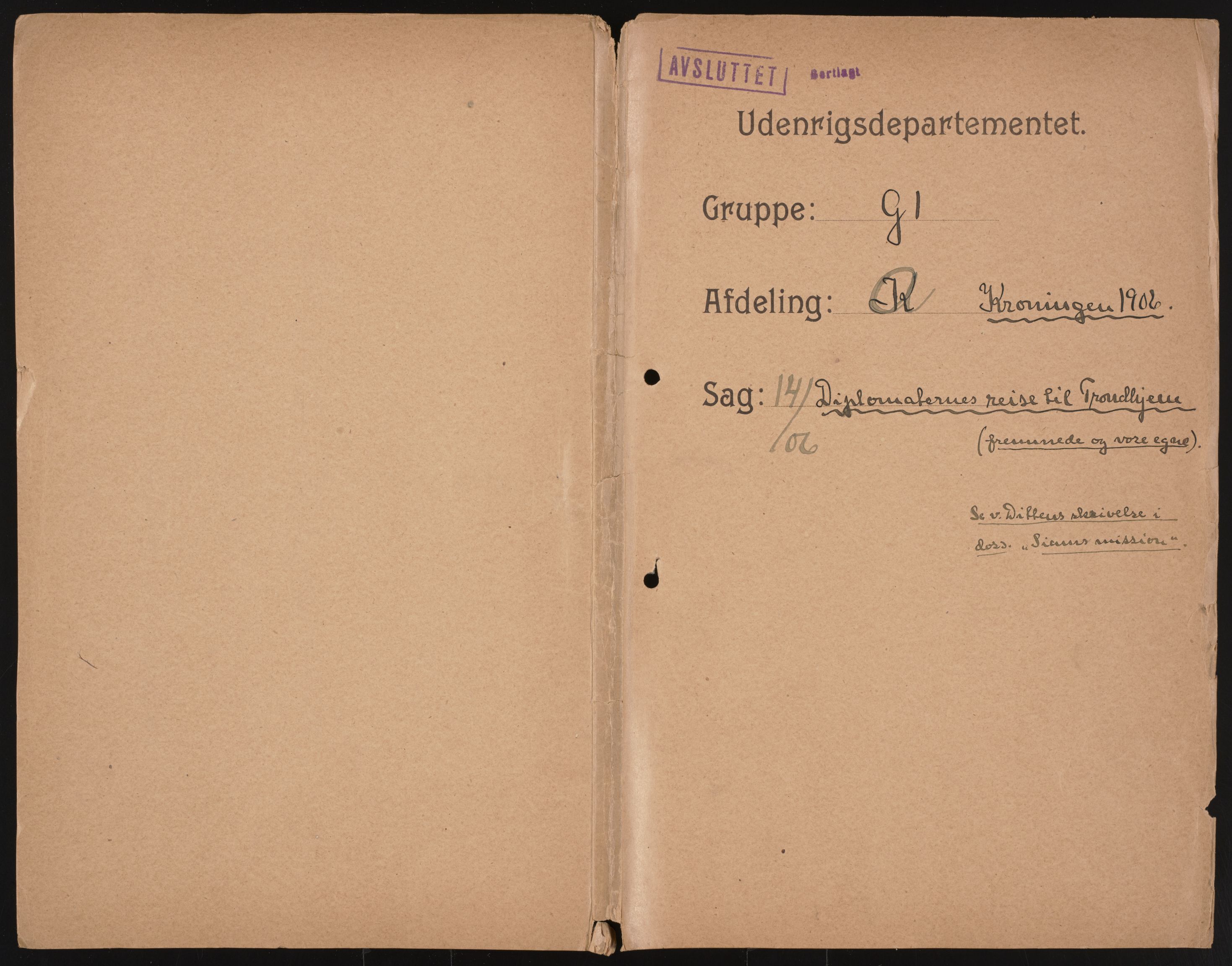 Utenriksdepartementet, AV/RA-S-2259, 1844-1931, p. 895