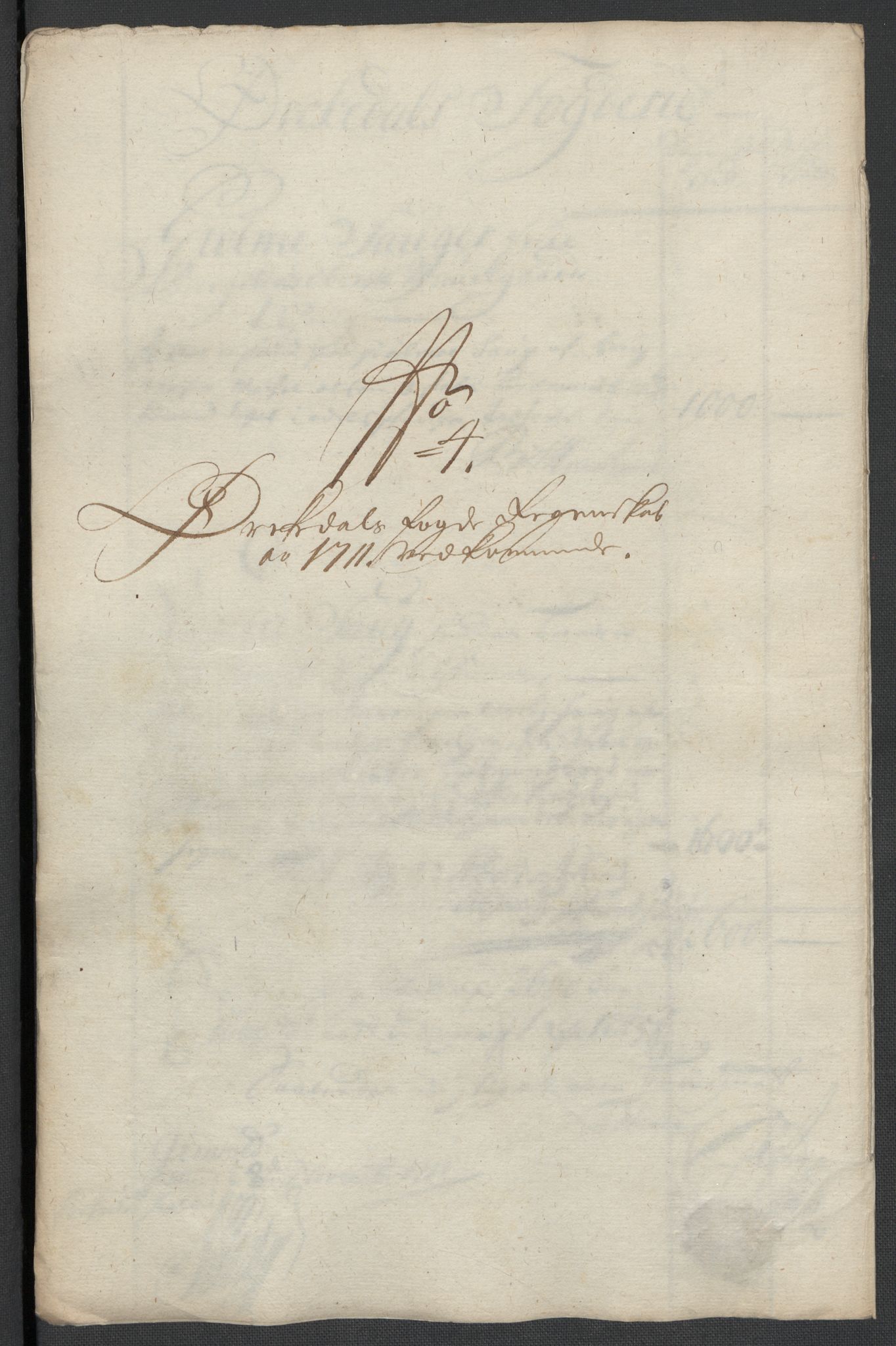 Rentekammeret inntil 1814, Reviderte regnskaper, Fogderegnskap, RA/EA-4092/R60/L3961: Fogderegnskap Orkdal og Gauldal, 1711, p. 123