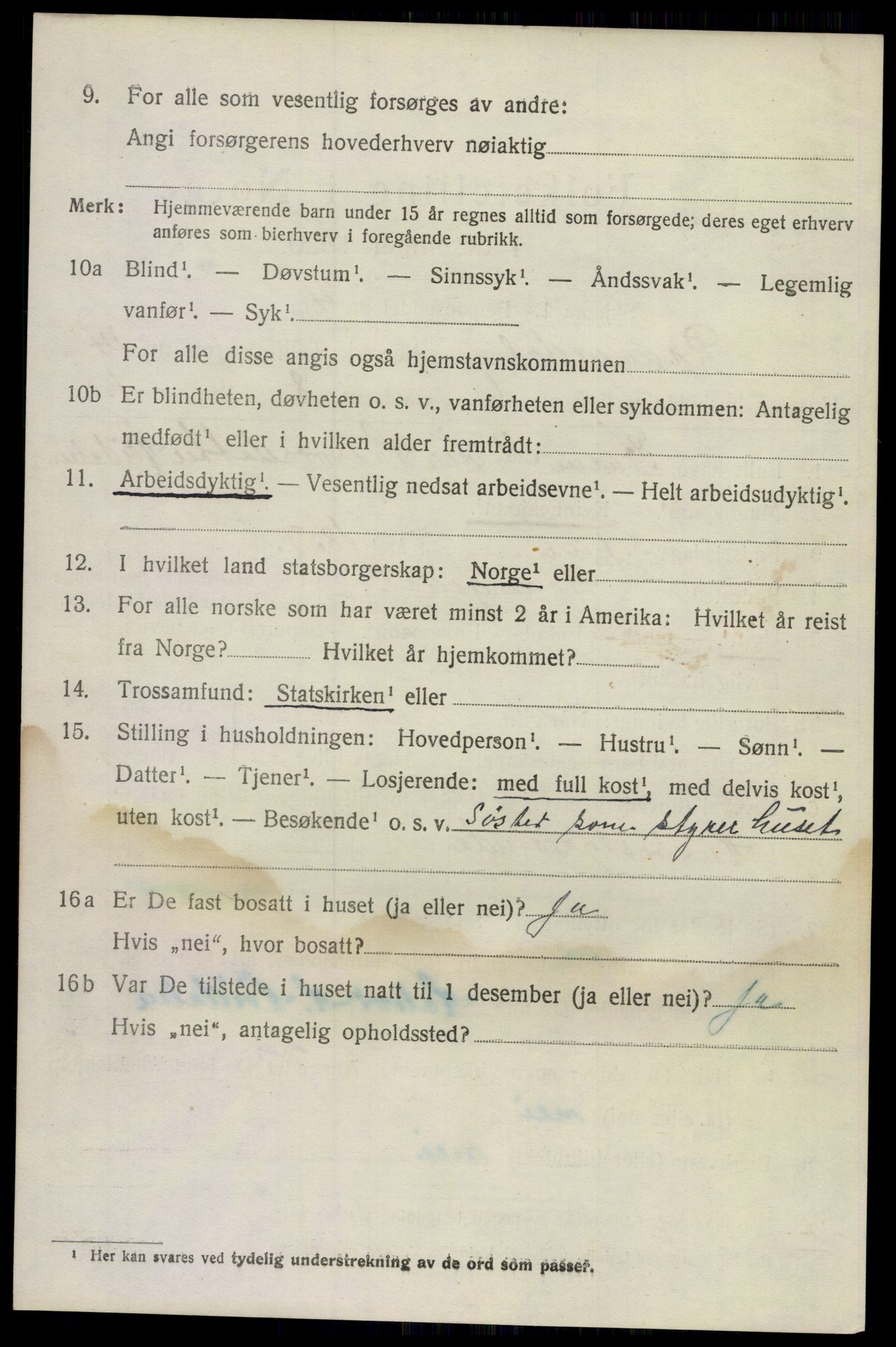 SAKO, 1920 census for Drangedal, 1920, p. 7598