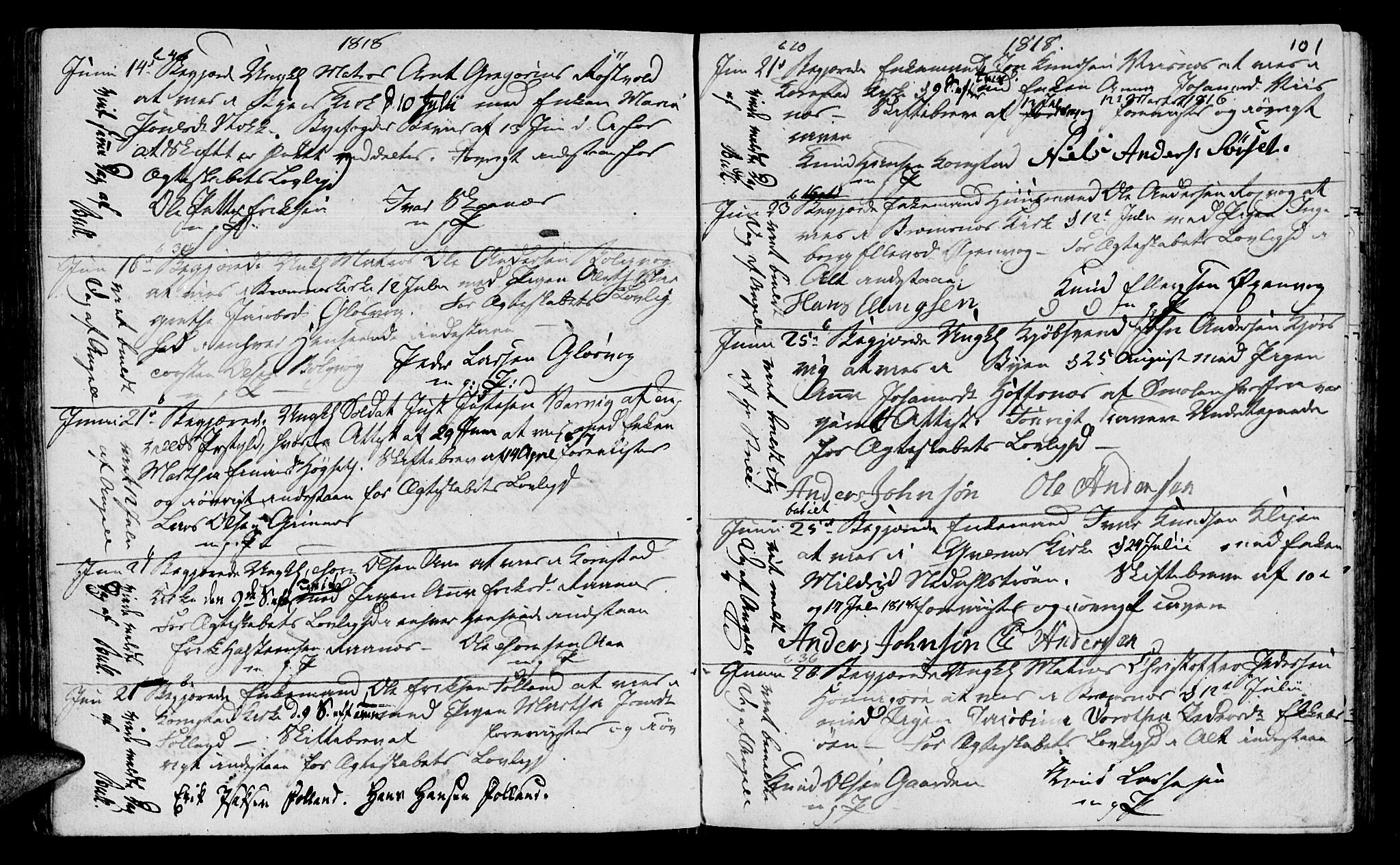 Ministerialprotokoller, klokkerbøker og fødselsregistre - Møre og Romsdal, AV/SAT-A-1454/568/L0795: Parish register (official) no. 568A04, 1802-1845, p. 101