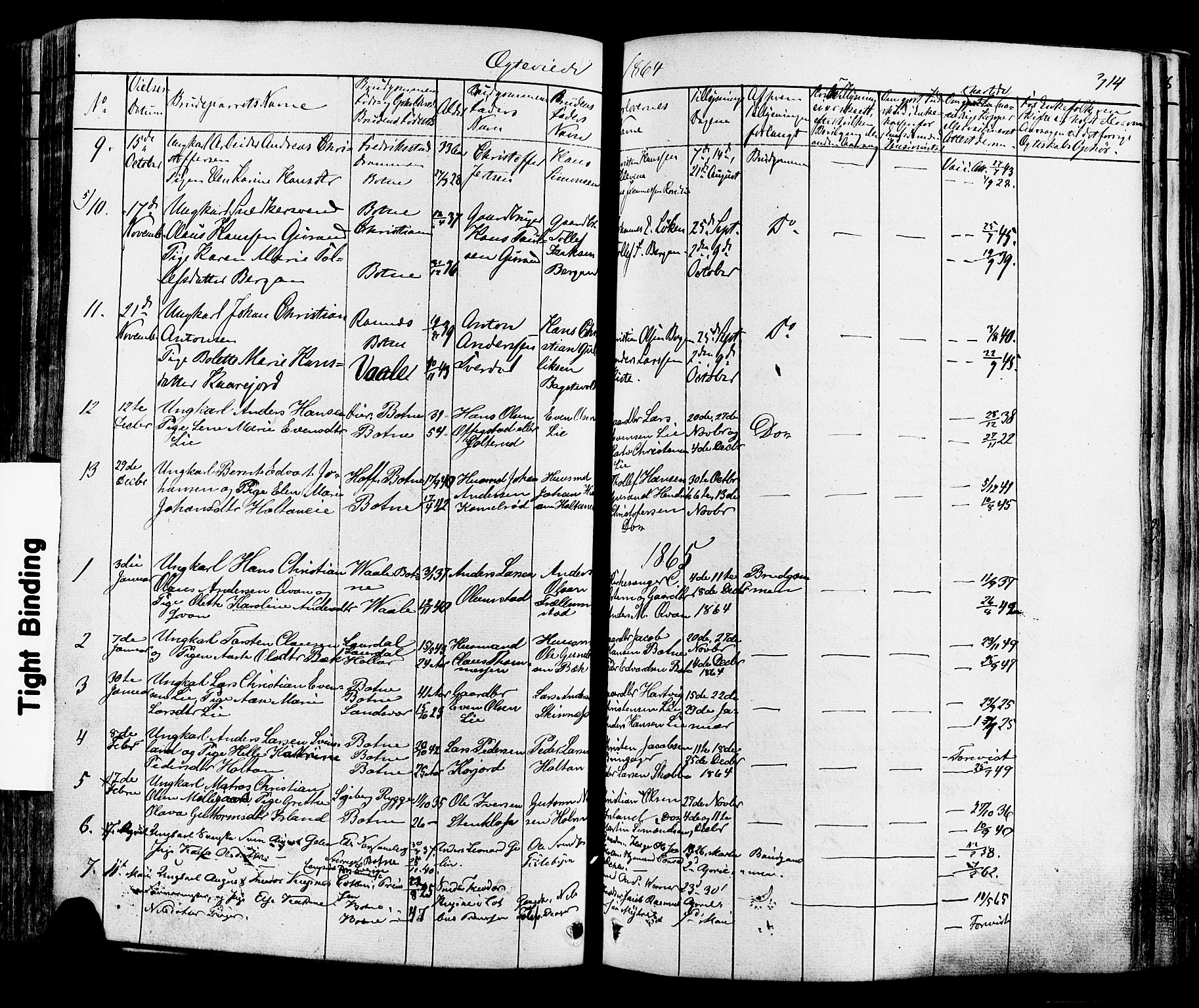 Botne kirkebøker, AV/SAKO-A-340/F/Fa/L0006: Parish register (official) no. I 6, 1836-1877, p. 314