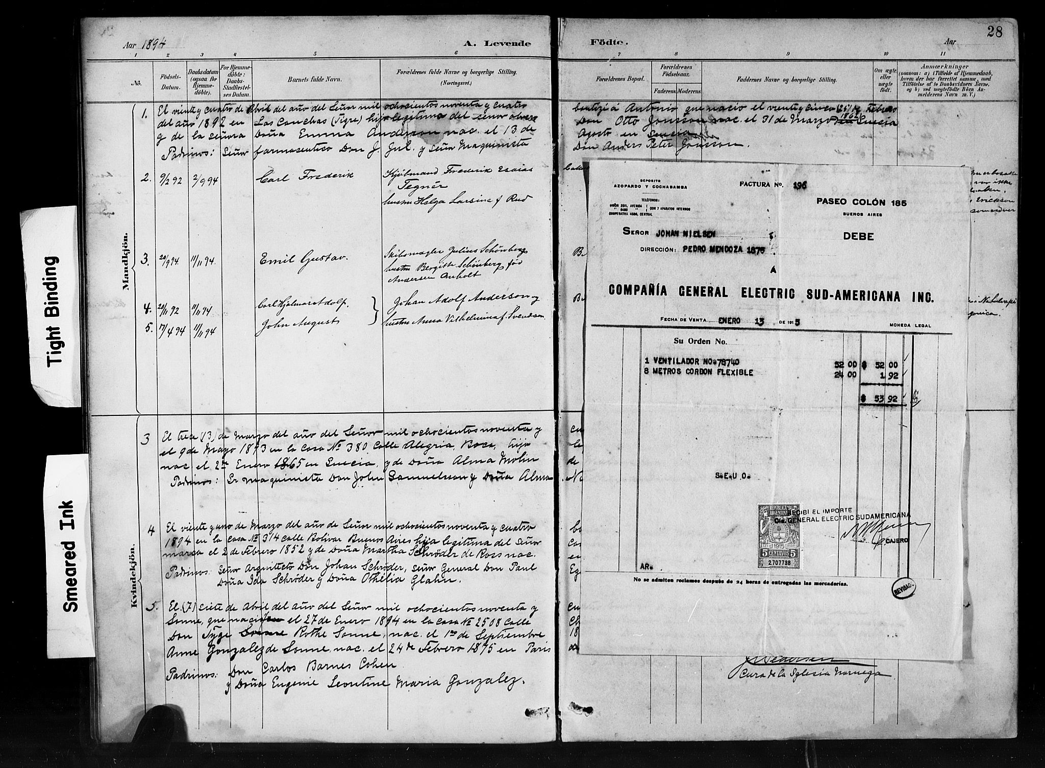 Den norske sjømannsmisjon i utlandet/Syd-Amerika (Buenos Aires m.fl.), SAB/SAB/PA-0118/H/Ha/L0001: Parish register (official) no. A 1, 1888-1898