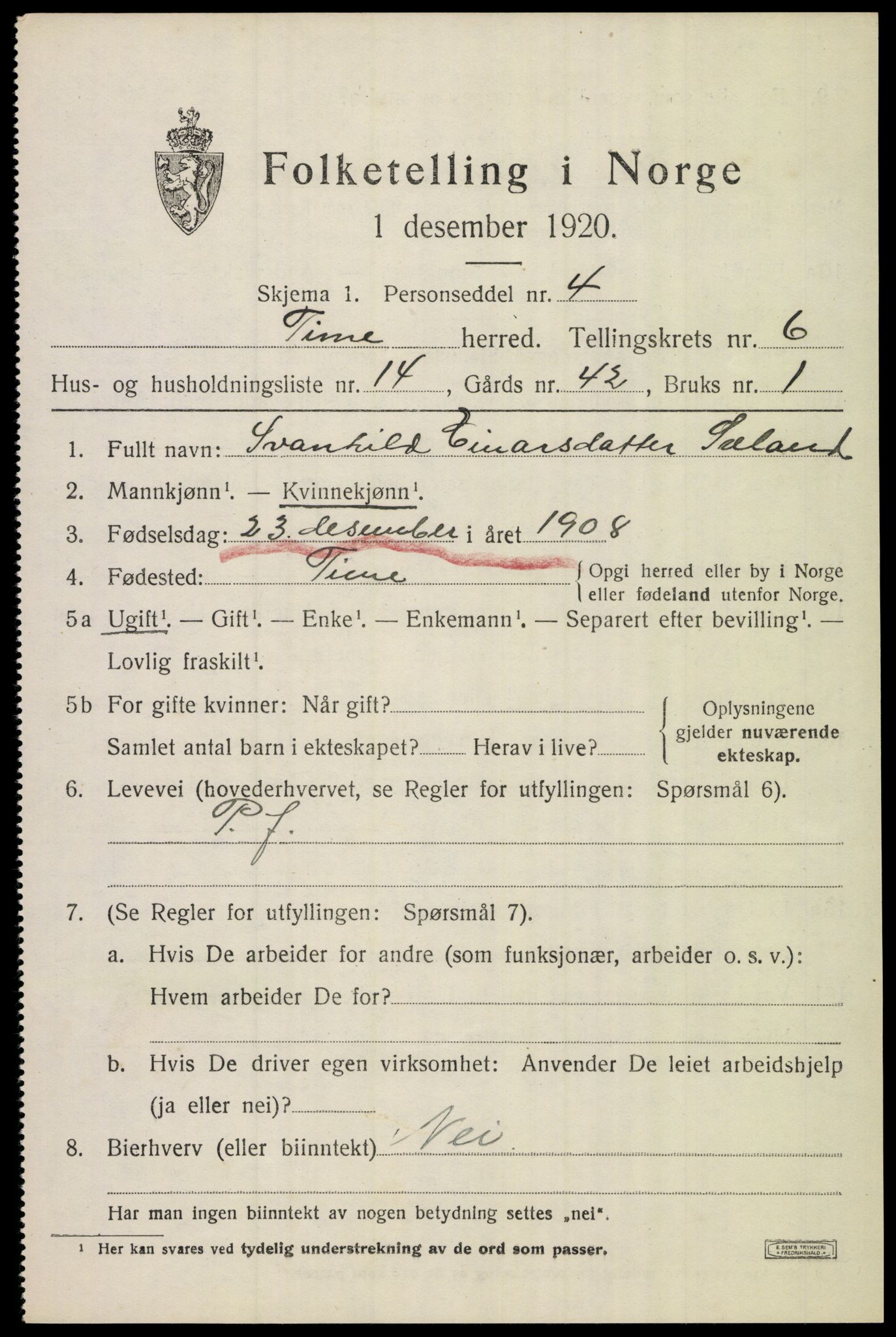 SAST, 1920 census for Time, 1920, p. 7133