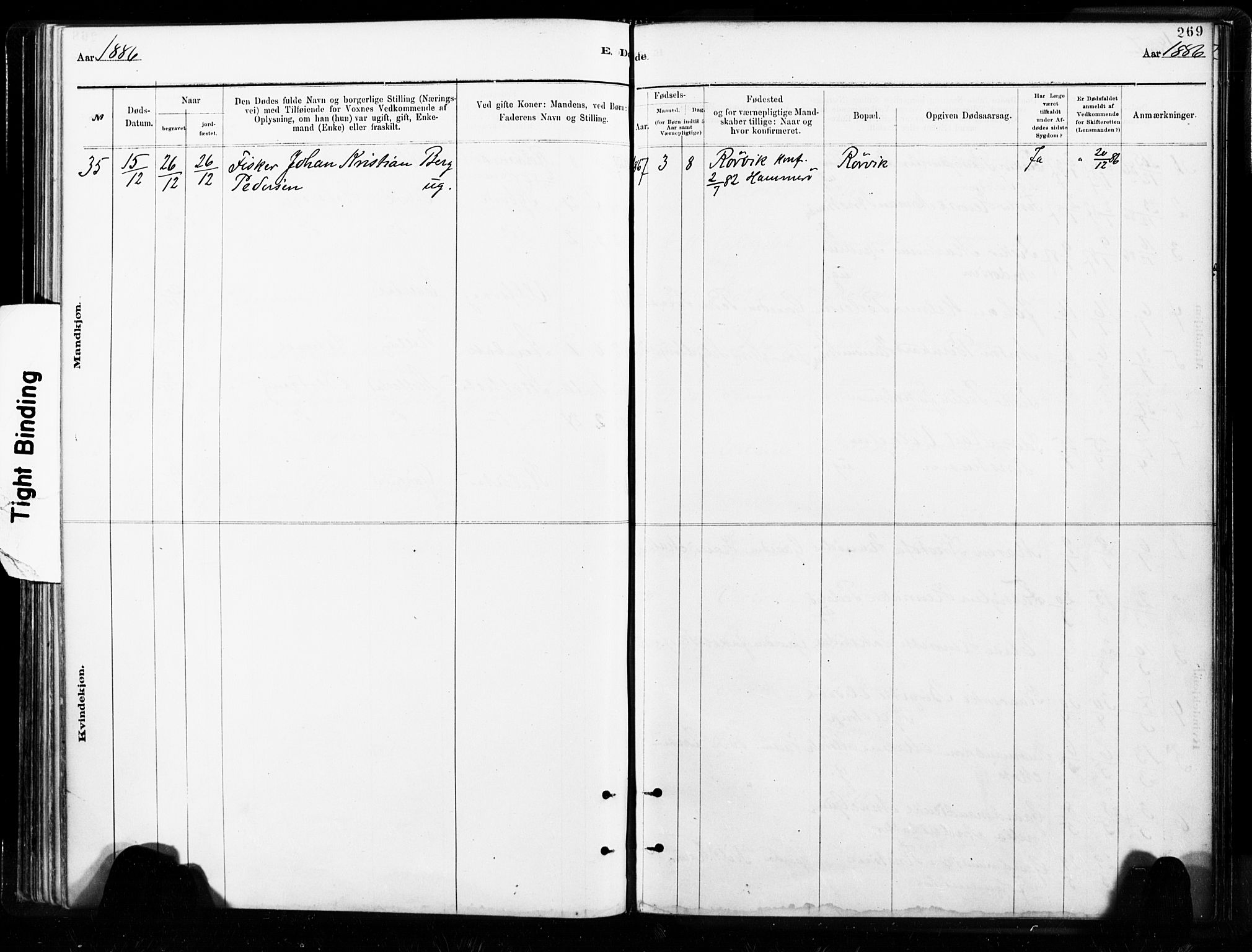 Ministerialprotokoller, klokkerbøker og fødselsregistre - Nordland, AV/SAT-A-1459/859/L0846: Parish register (official) no. 859A06, 1878-1889, p. 269